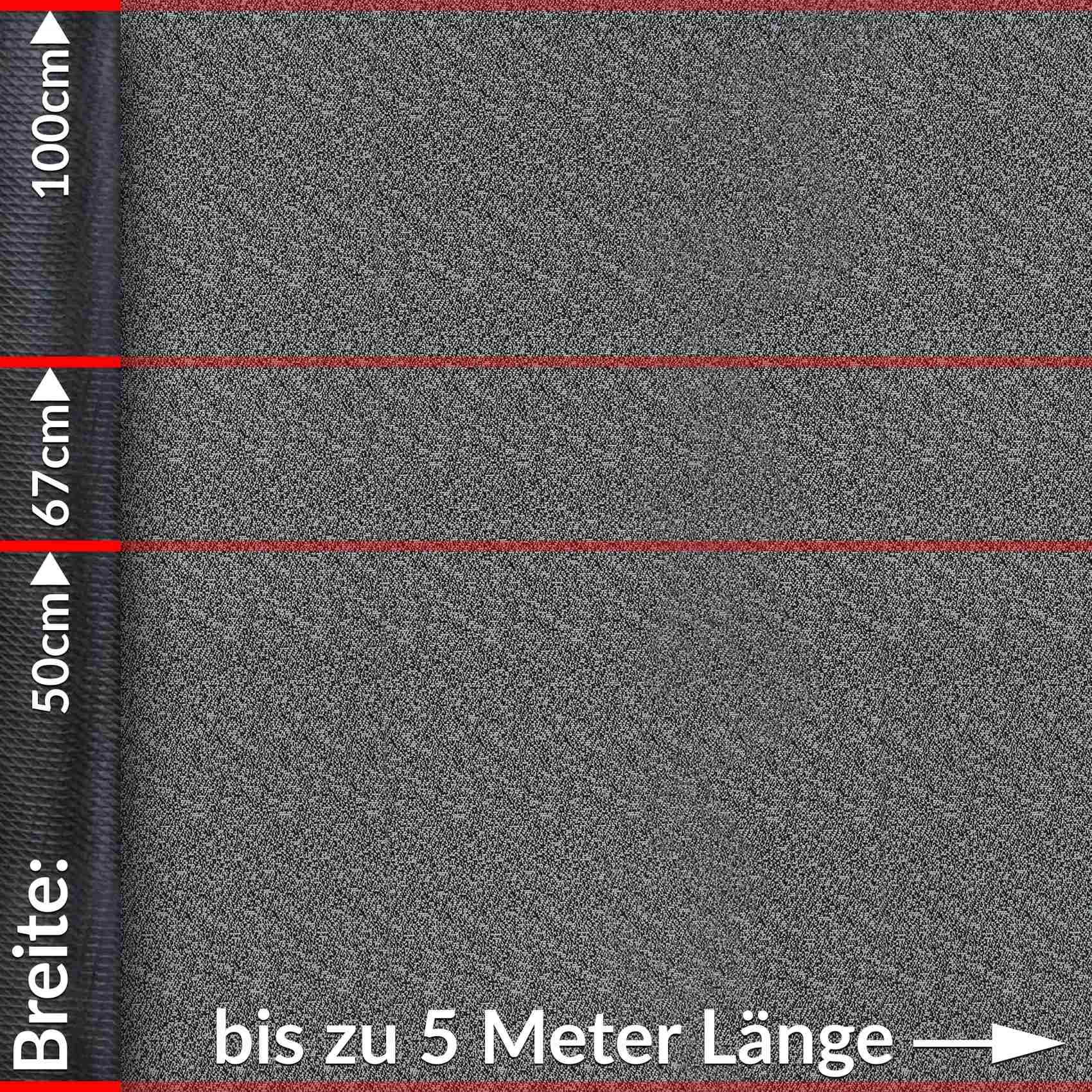 Rechteckig, Rattanoptik Läufer ANRO, 3 Teppichläufer Küchenläufer Wasse, TAMARA mm, Textil Robust Grau Höhe: Küchenläufer Premium