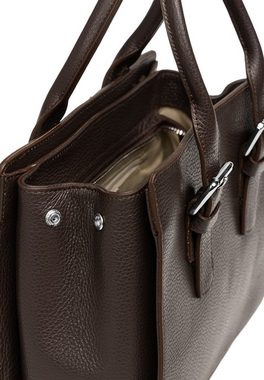 Caspar Henkeltasche TL807 klassisch elegante Damen Leder Handtasche