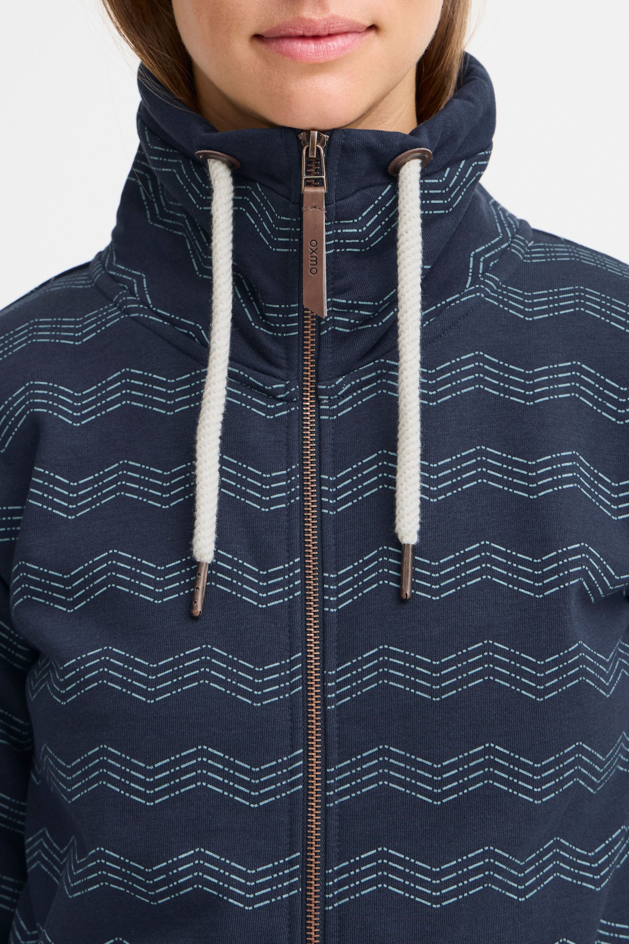 OXMO Sweatjacke OXVanta Moderne Sweatjacke