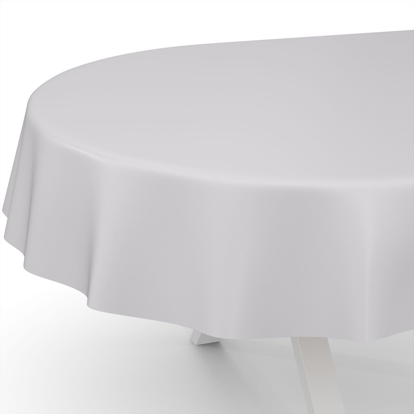 ANRO Tischdecke abwaschbar Wachstuch-Tischdecke Gartentischdecke (Einzelstück 1-tlg), wasserabweisend Einfarbig Hellgrau Breite 140cm