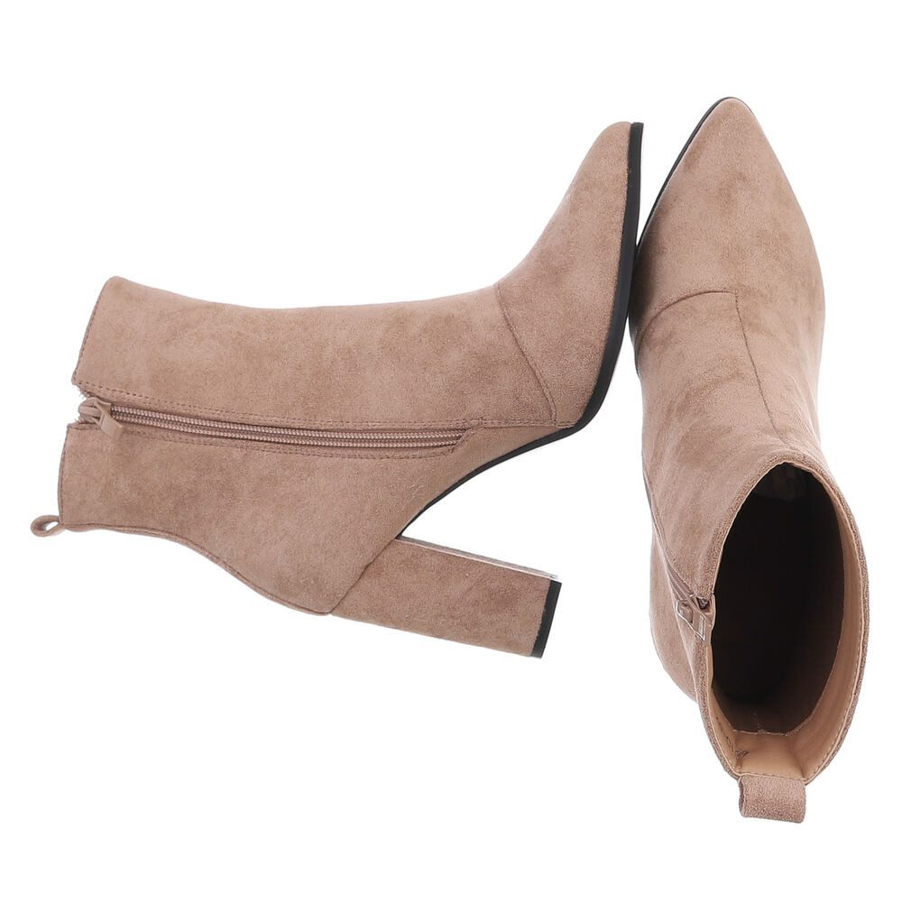 Ital-Design Elegante Stiefeletten mit Blockabsatz für Damen High-Heel-Stief günstig online kaufen