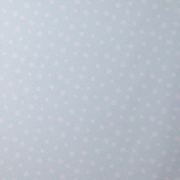 Vorhang SCHÖNER LEBEN. Vorhang Pusteblumen hellblau weiß 245cm, SCHÖNER LEBEN., Smokband (1 St), blickdicht, Baumwolle, handmade, made in Germany, vorgewaschen
