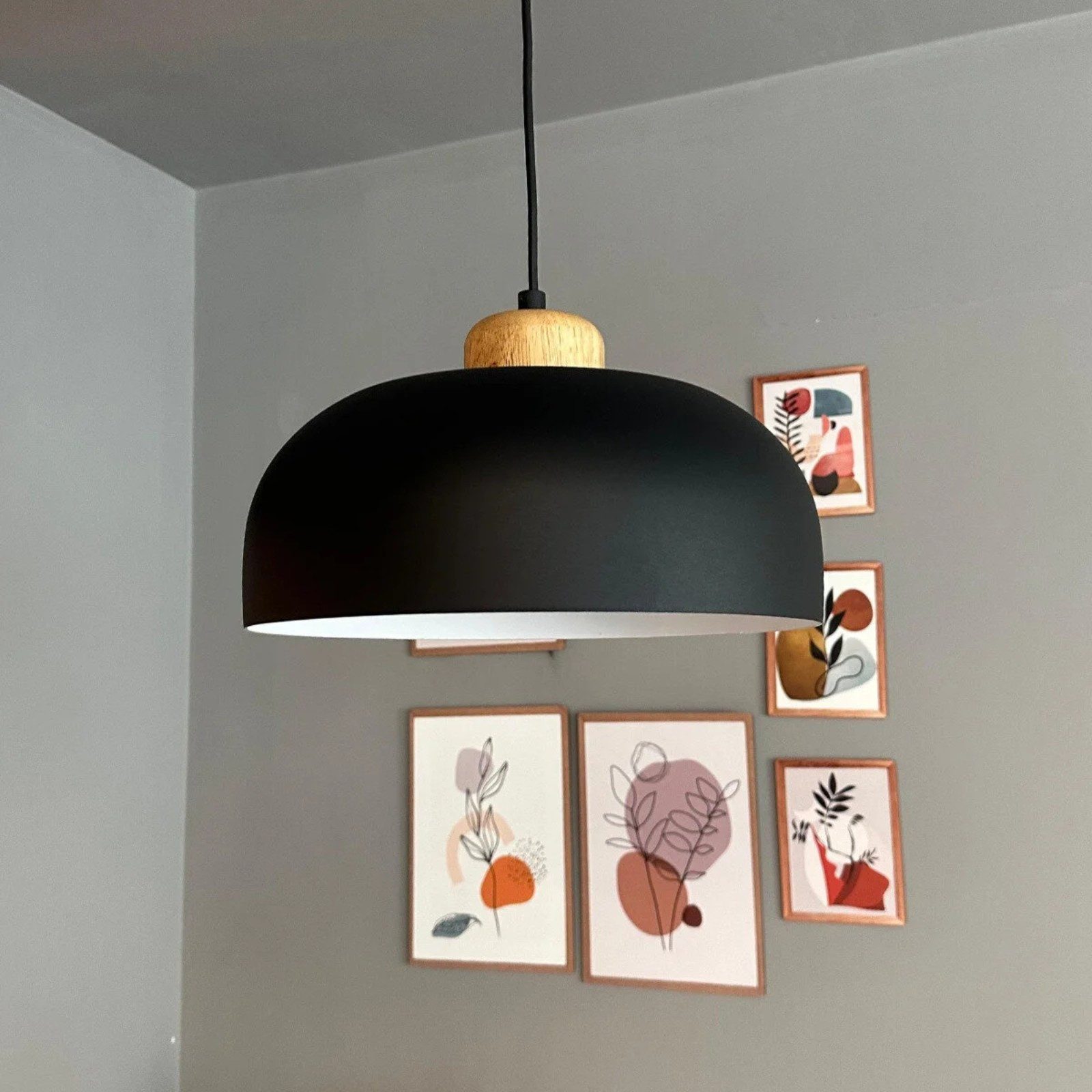 Bamyum Pendelleuchte Pendelleuchte Rocha Metall, Modern Hängelampe, ohne Leuchtmittel