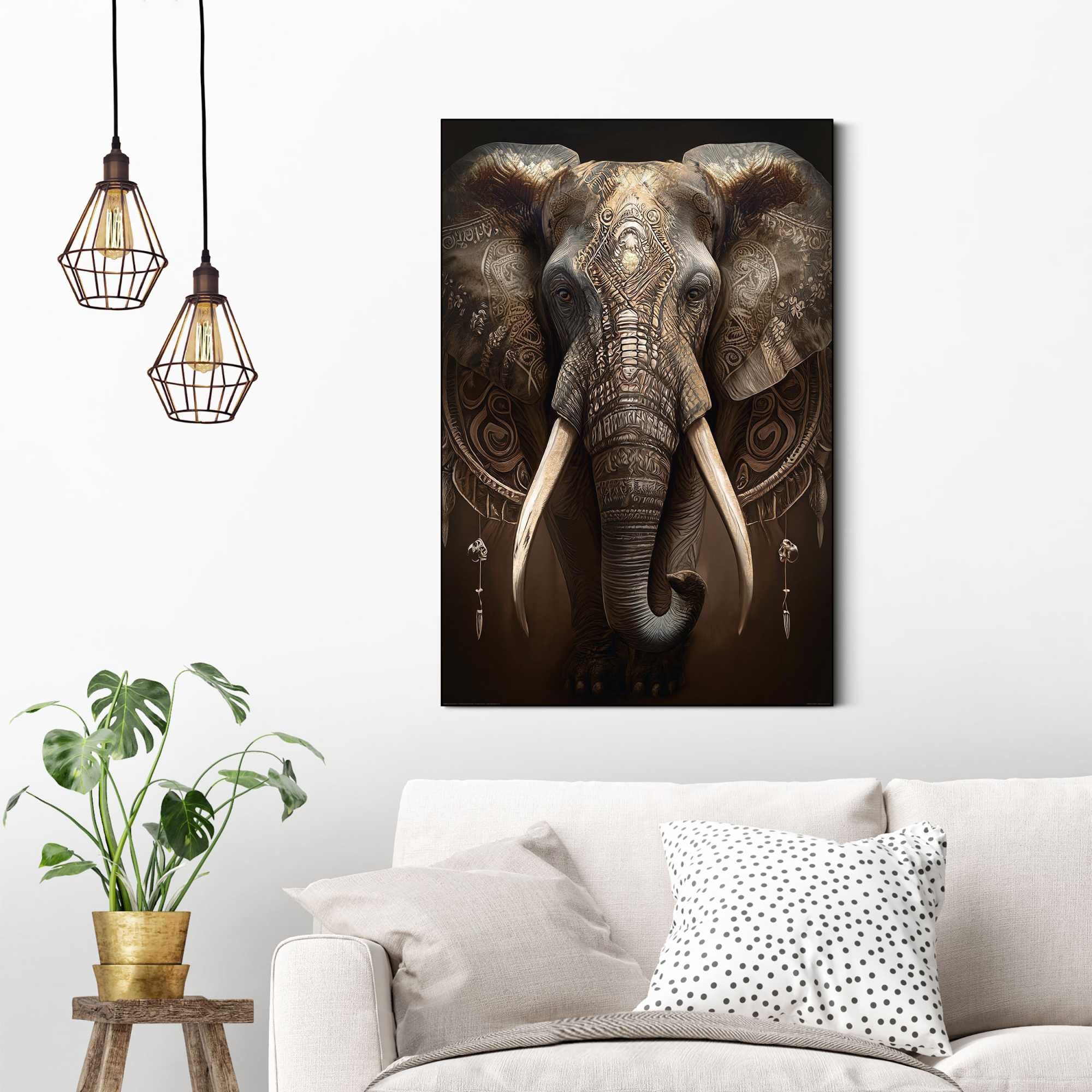 Reinders! Wandbild Decorated Elephant