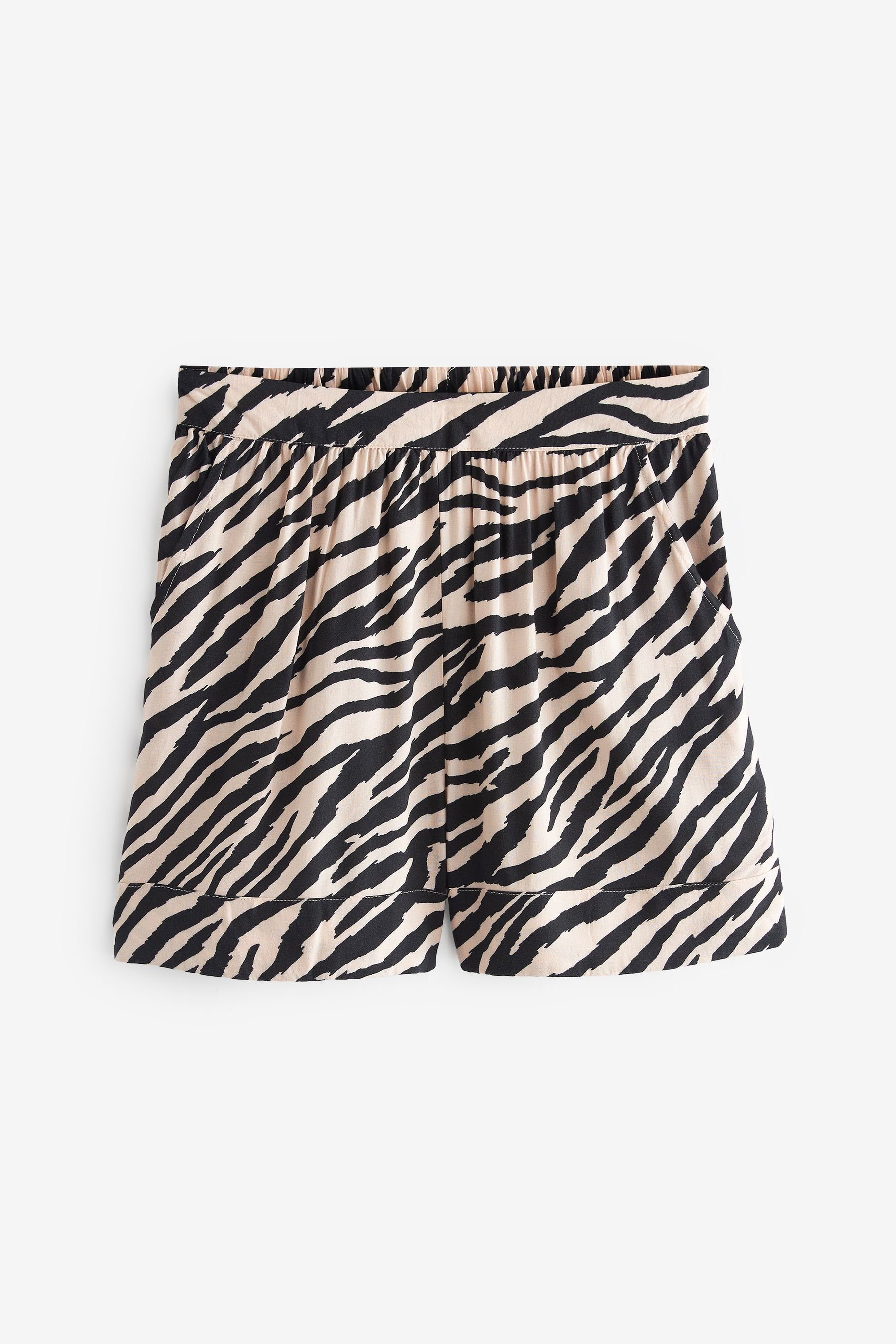 Next Strandshorts Elastische Schlupfshorts (1-tlg) Zebra Print
