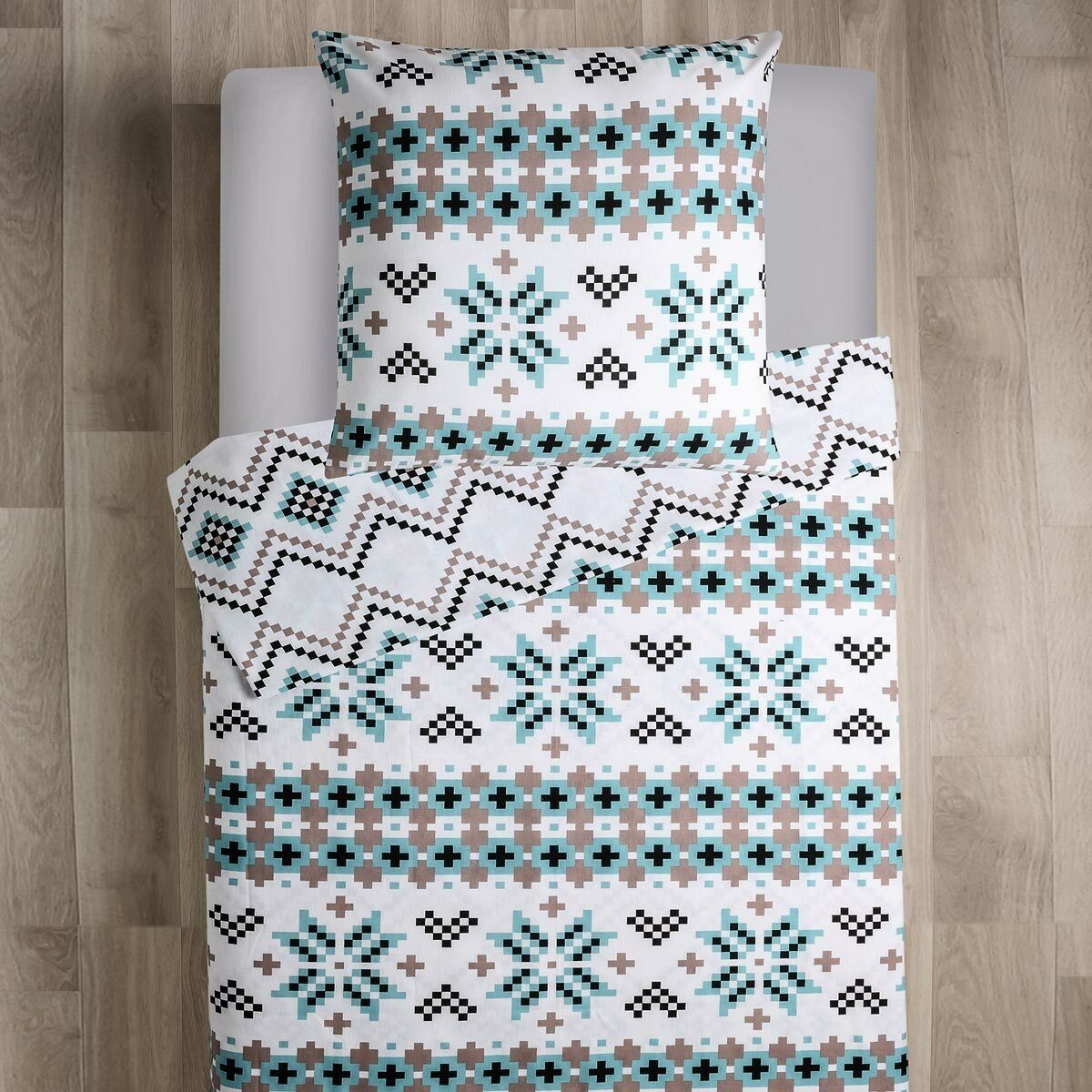 TRAUMSCHLAF Bettwäsche Skandinavien Flanell, Flanell, 2 teilig, warme weiche Winterware