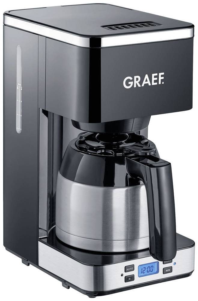 Graef Filterkaffeemaschine Graef FK 512 Kaffeemaschine Schwarz Fassungsvermögen Tassen=8 Isolier