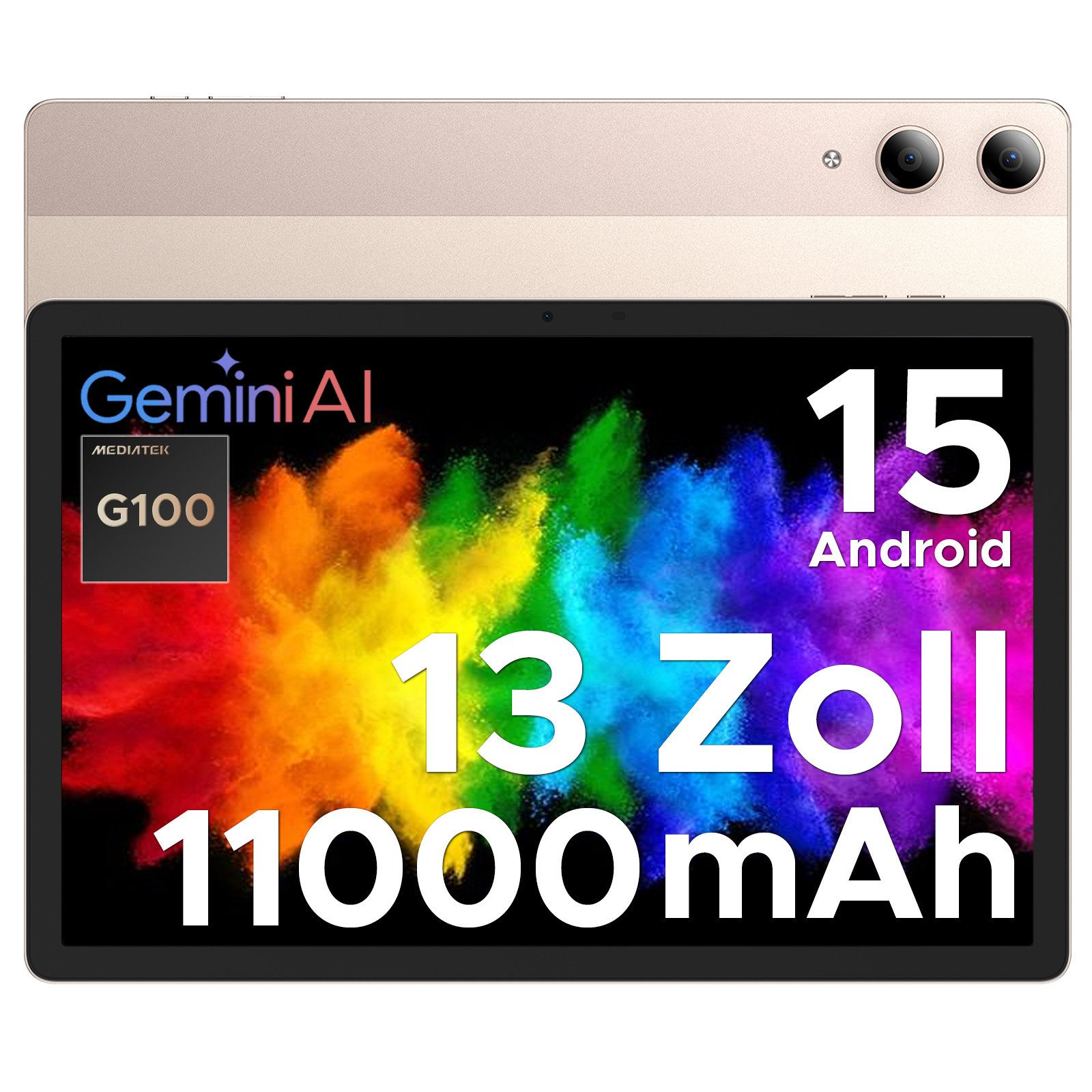 DOOGEE TAB E3 PRO Android 16 Tablet 13 Zoll, Tablets mit Tastatur, Stift Tablet (13", 256 GB, Android 15, 4G, 32 GB RAM (8 + 24 GB erweitert) +256 GB/2TB TF, 11000mAh 18W, 13MP+8MP)