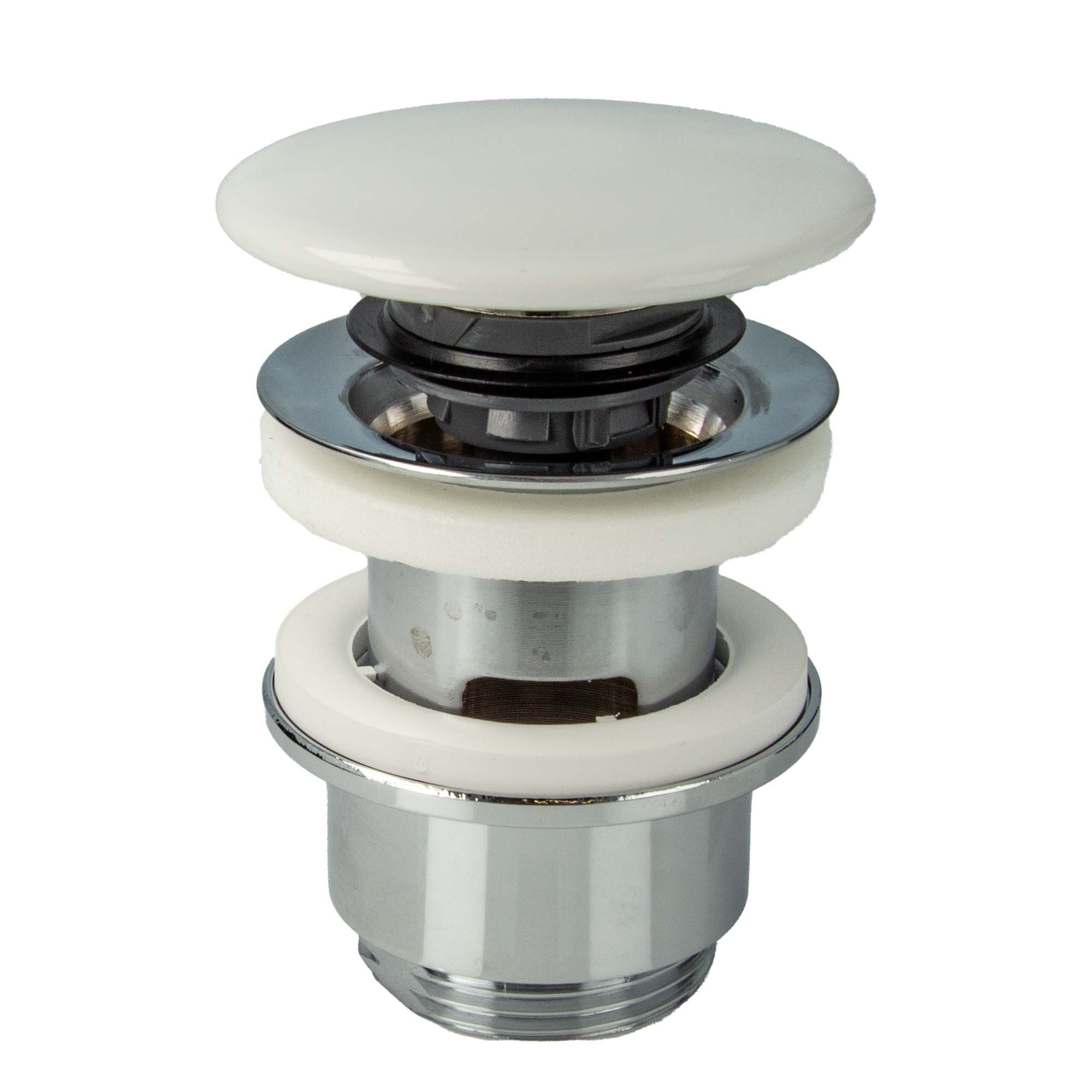 tecuro Ablaufventil Pop Up Keramik Ablaufventil 1 1/4 Zoll, für Waschbecken