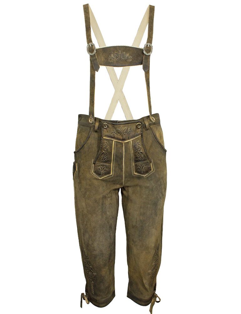 Maddox Trachtenlederhose "Rotwand" - Kinder Kniebund Hose Antik Ziller Gr. 98-176