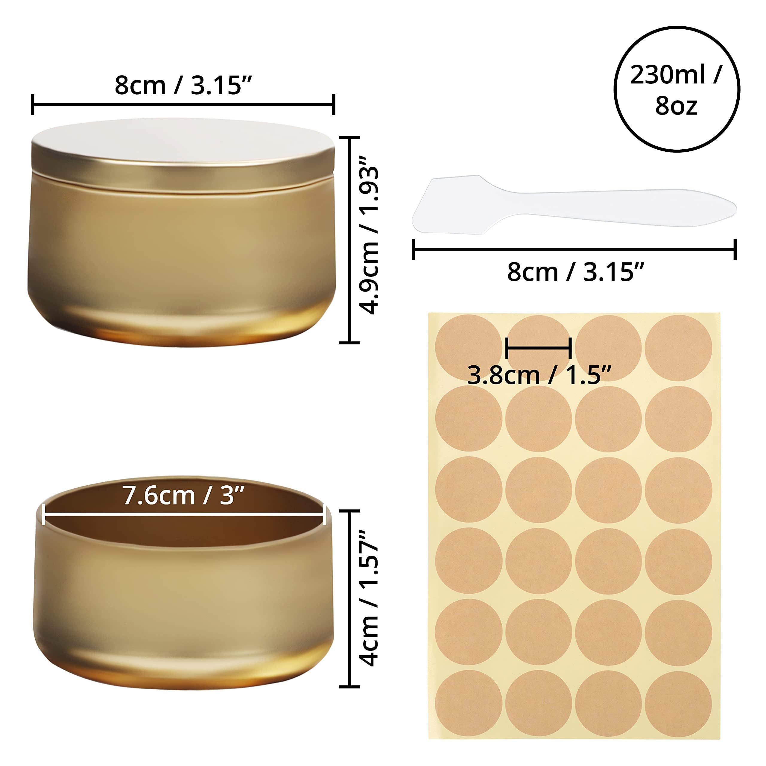 Belle Vous Formkerze Gold-Metall-Kerzengießzubehör: 24 Stück günstig online kaufen