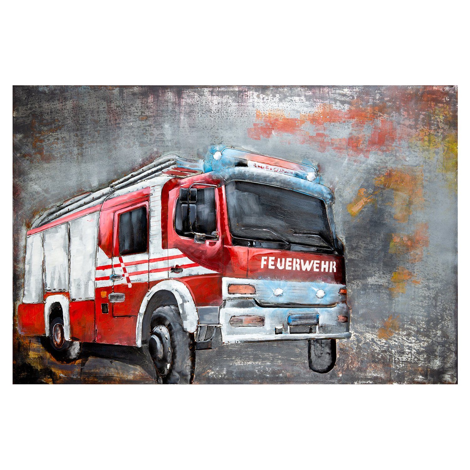 120cm 4,5cm H. GILDE B. Feuerwehr 80cm Bild - rot x x GILDE - T. Bild