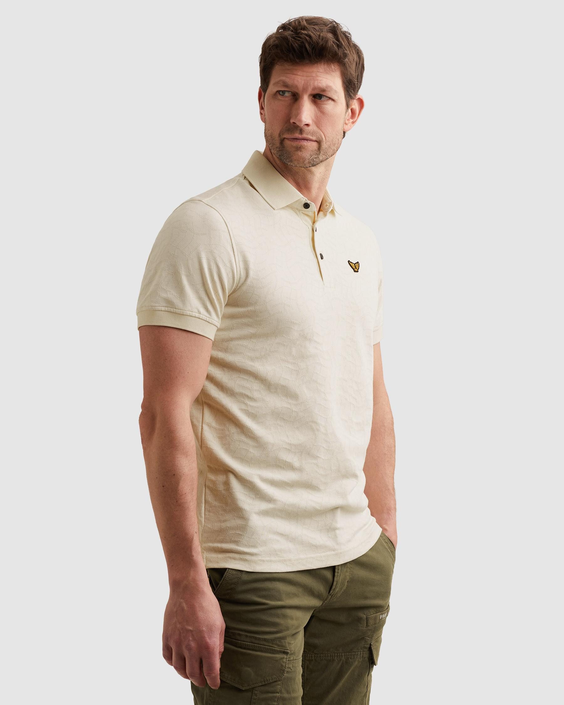 PME LEGEND Poloshirt Short sleeve polo jersey jacquard mit Logo Stickerei