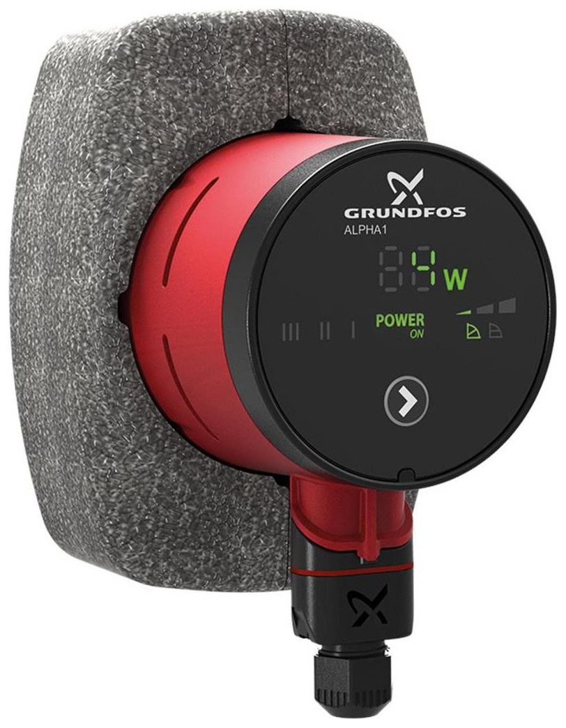 Grundfos Umwälzpumpe GRUNDFOS Hocheffizienz Umwälzpumpe ALPHA1 25-60 180mm G 1 1/2