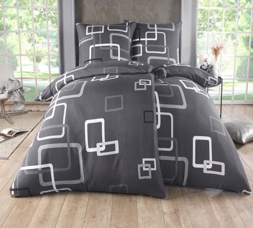 Kuscheli Bettwäsche 2x 135x200 + 2x 80x80 cm atmungsaktiver Bettbezug, mode günstig online kaufen