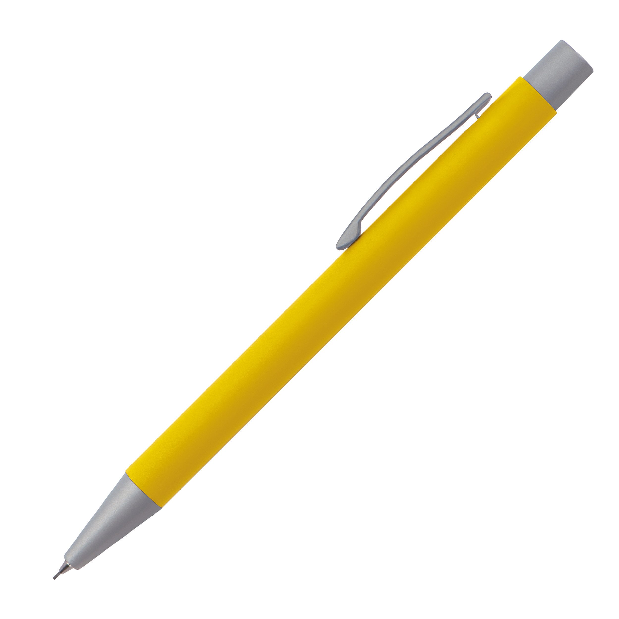 Druckbleistift 10x Druckbleistift aus Metall / Farbe: gelb