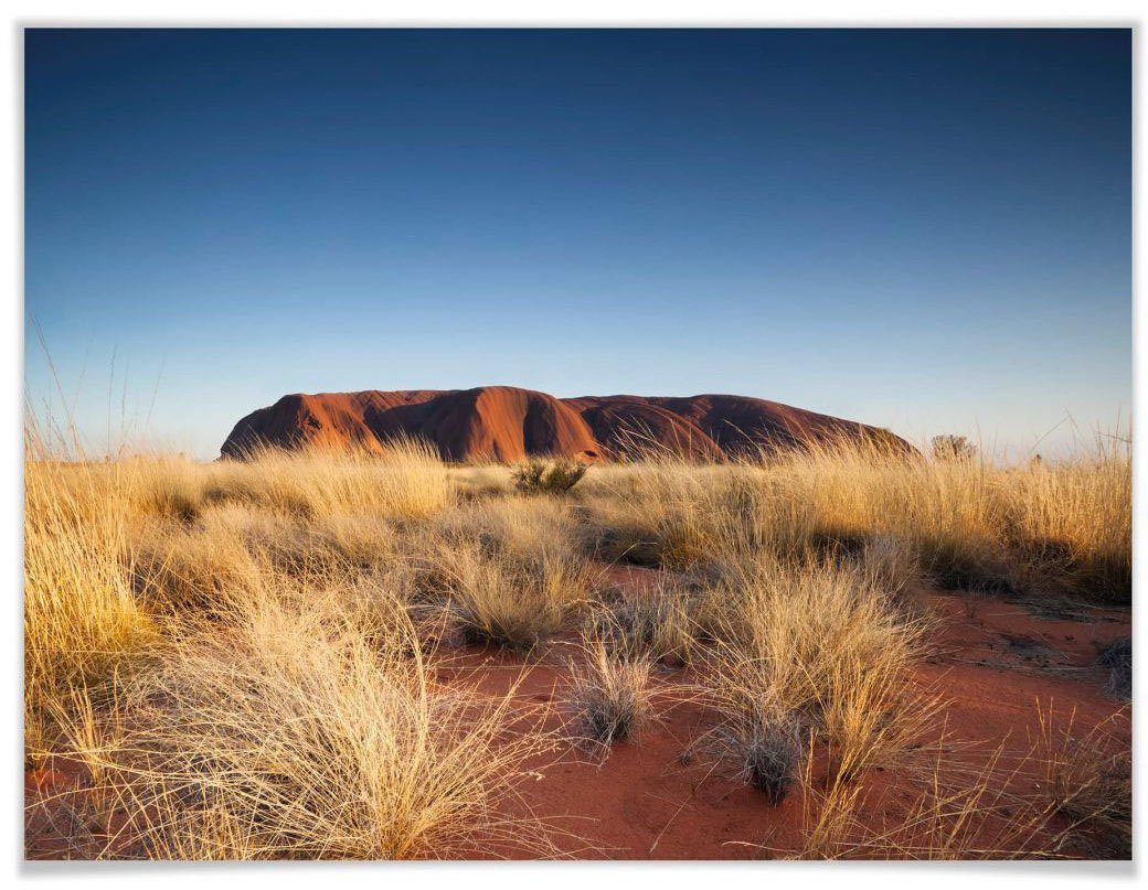 Wall-Art Poster Ayers Rock Sonnenuntergang, Australien (1 St), Poster,  Wandbild, Bild, Wandposter