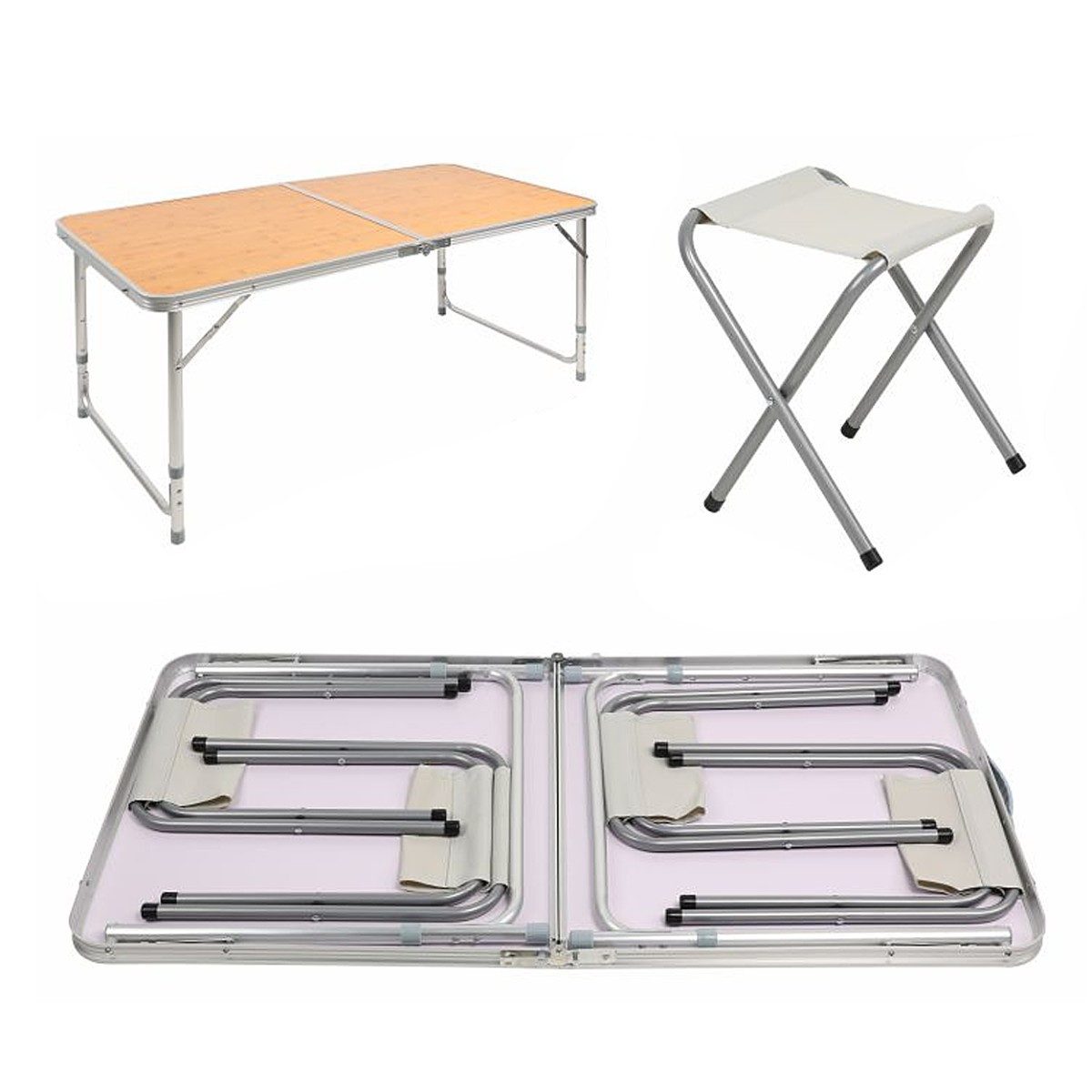 Vanit Campingtisch Campingtisch + 4 Hocker günstig online kaufen