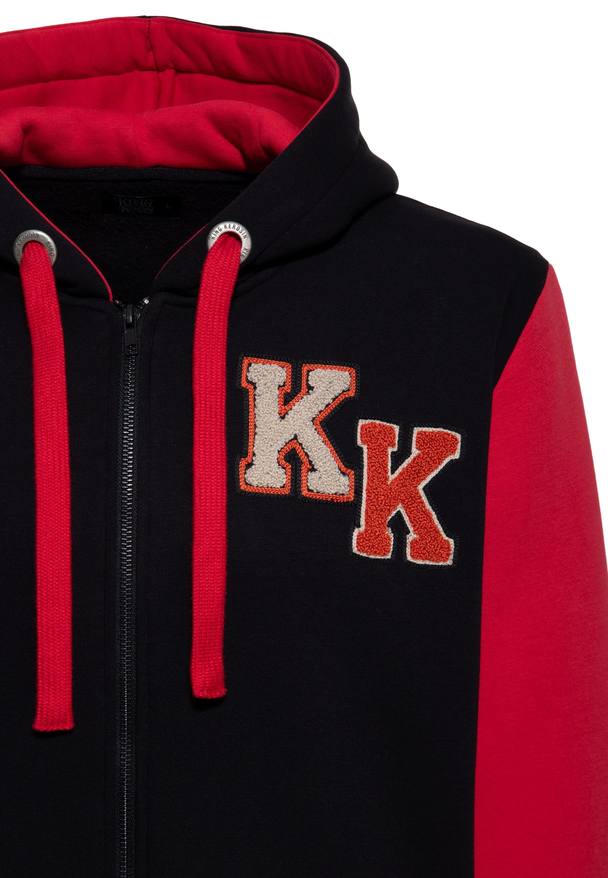 KingKerosin Kapuzensweatjacke Never Fuck A Fucker (1-tlg) mit Statement-Print