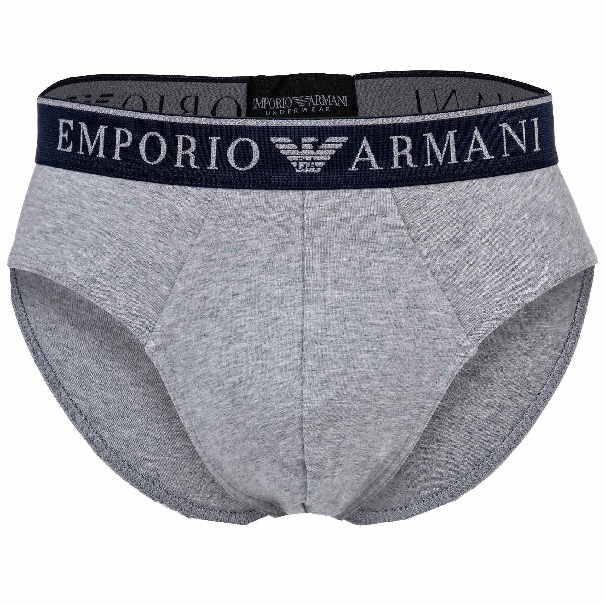 Emporio Slips, 2er Briefs Pack - ENDURANCE, Herren Armani Slip Beige/Grau