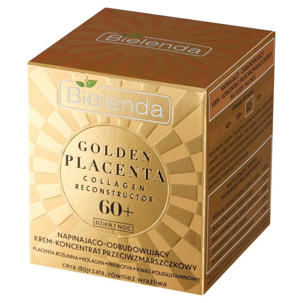 Bielenda Nachtcreme Goldene Plazenta 60+ Straffendes, aufbauendes Anti-Falten