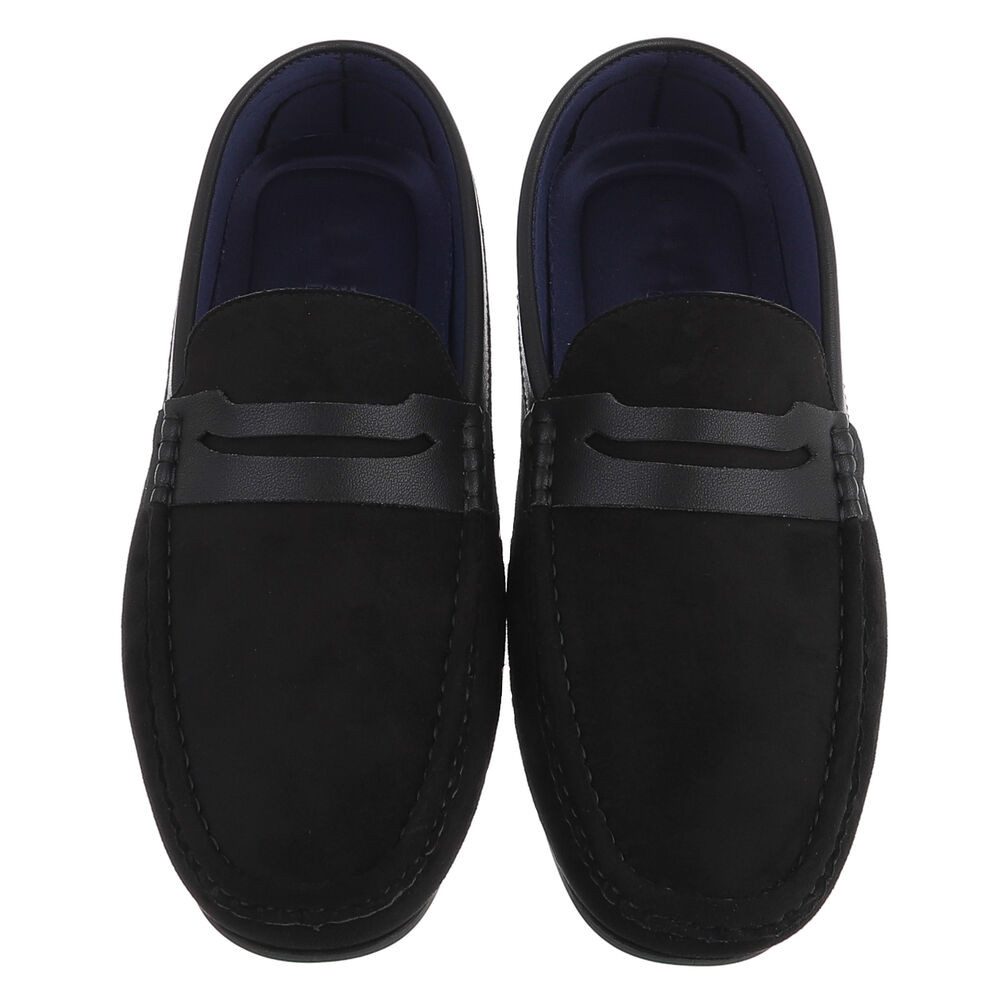 Coolwalk Herren Loafer Slipper in Veloursleder-Optik Slipper (91563782) Flach Slipper in Schwarz – Bild 4 von 5