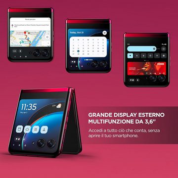 Motorola Razr 40 Ultra Smartphone (17,52 cm/6,9 Zoll, 256 GB Speicherplatz, 12 MP Kamera, AMOLED, Android 13, Dolby Atmos)