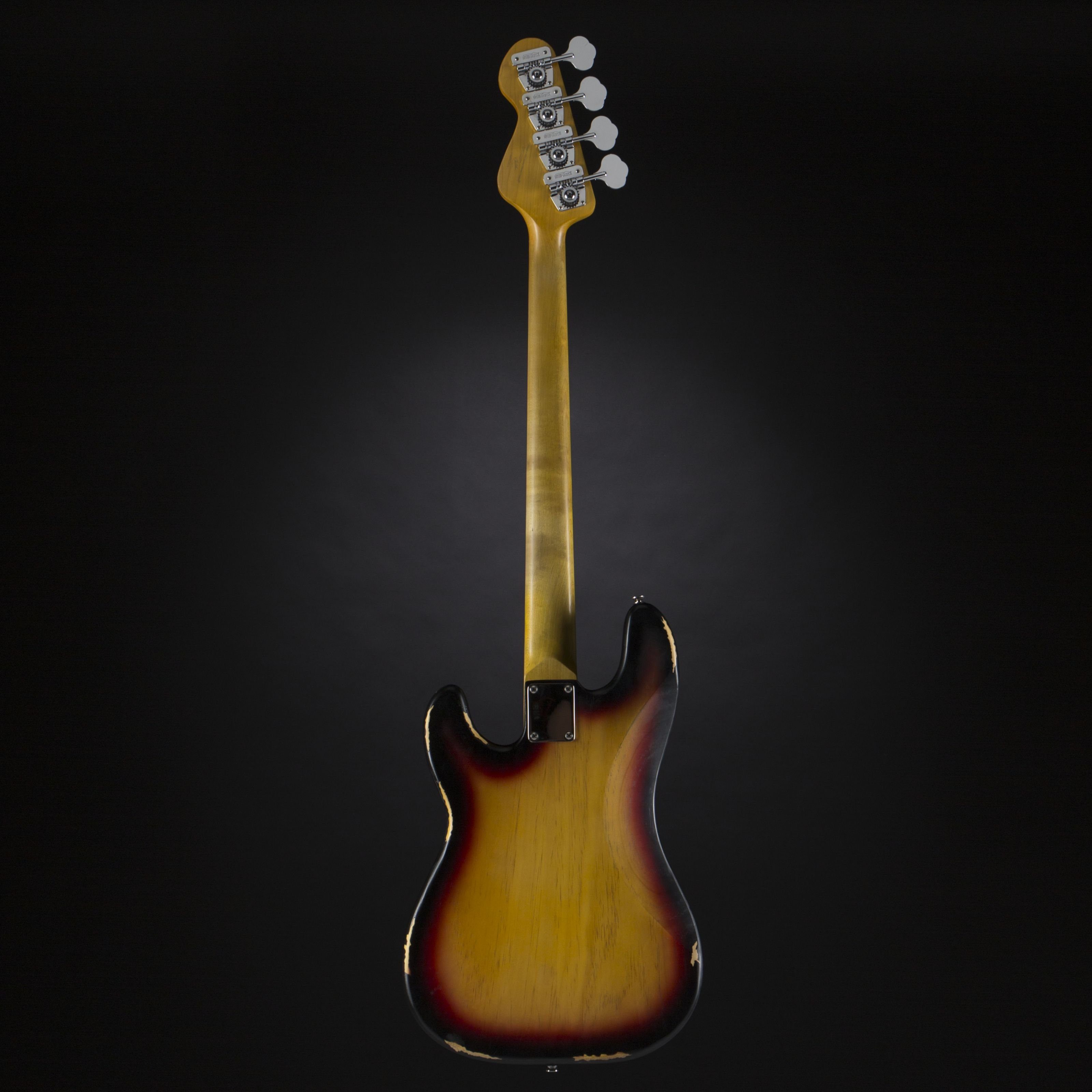 VINTAGE E-Bass, Icon Series V4MRSSB Distressed Sunset Sunburst, E-Bässe, 4-Saiter E-Bässe, Icon Series V4MRSSB Distressed Sunset Sunburst - E-Bass