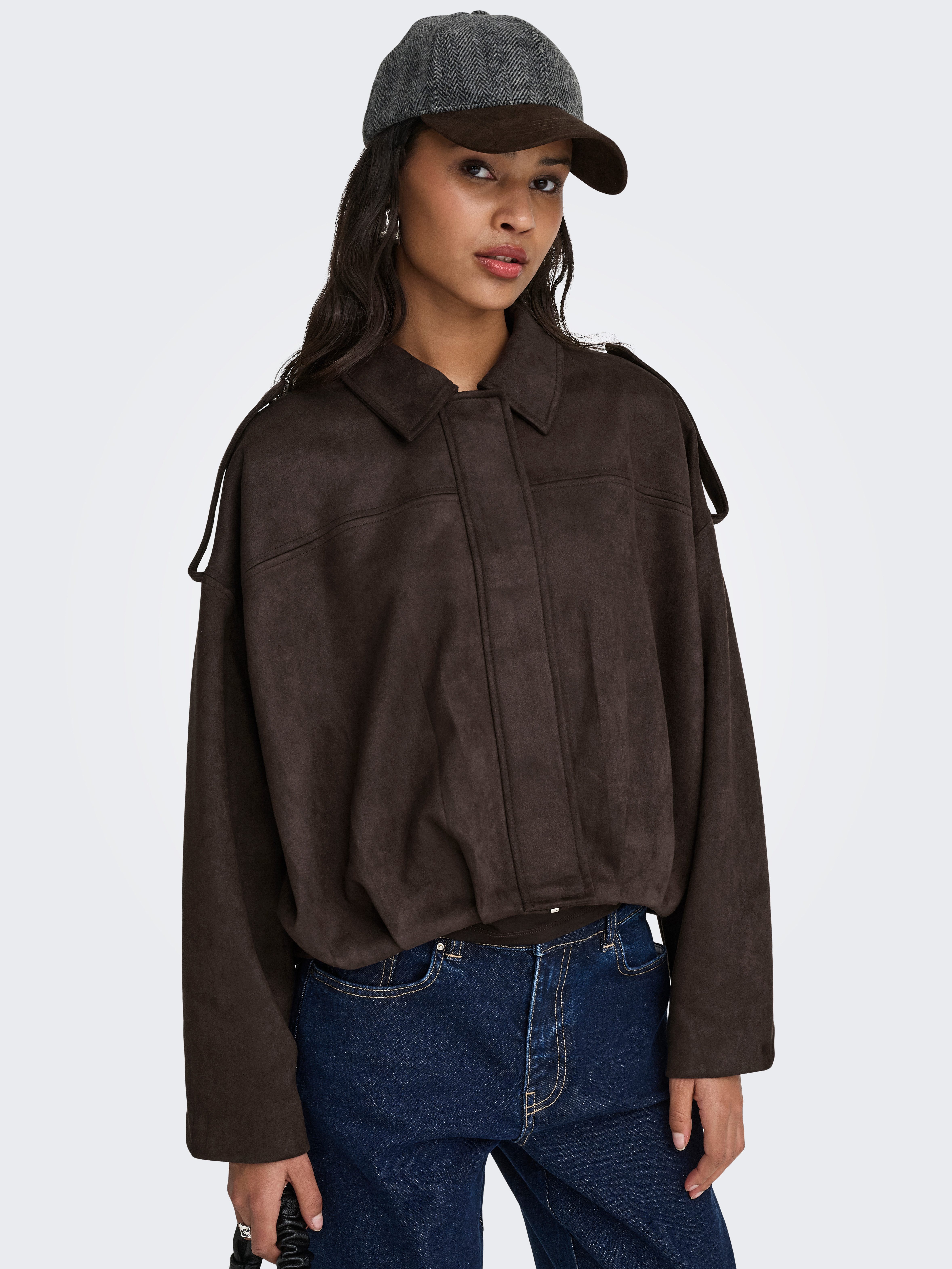 JDY Lederimitatjacke JDYNIA FAUX SUEDE BAT JACKET OTW NOOS Kunstfaser