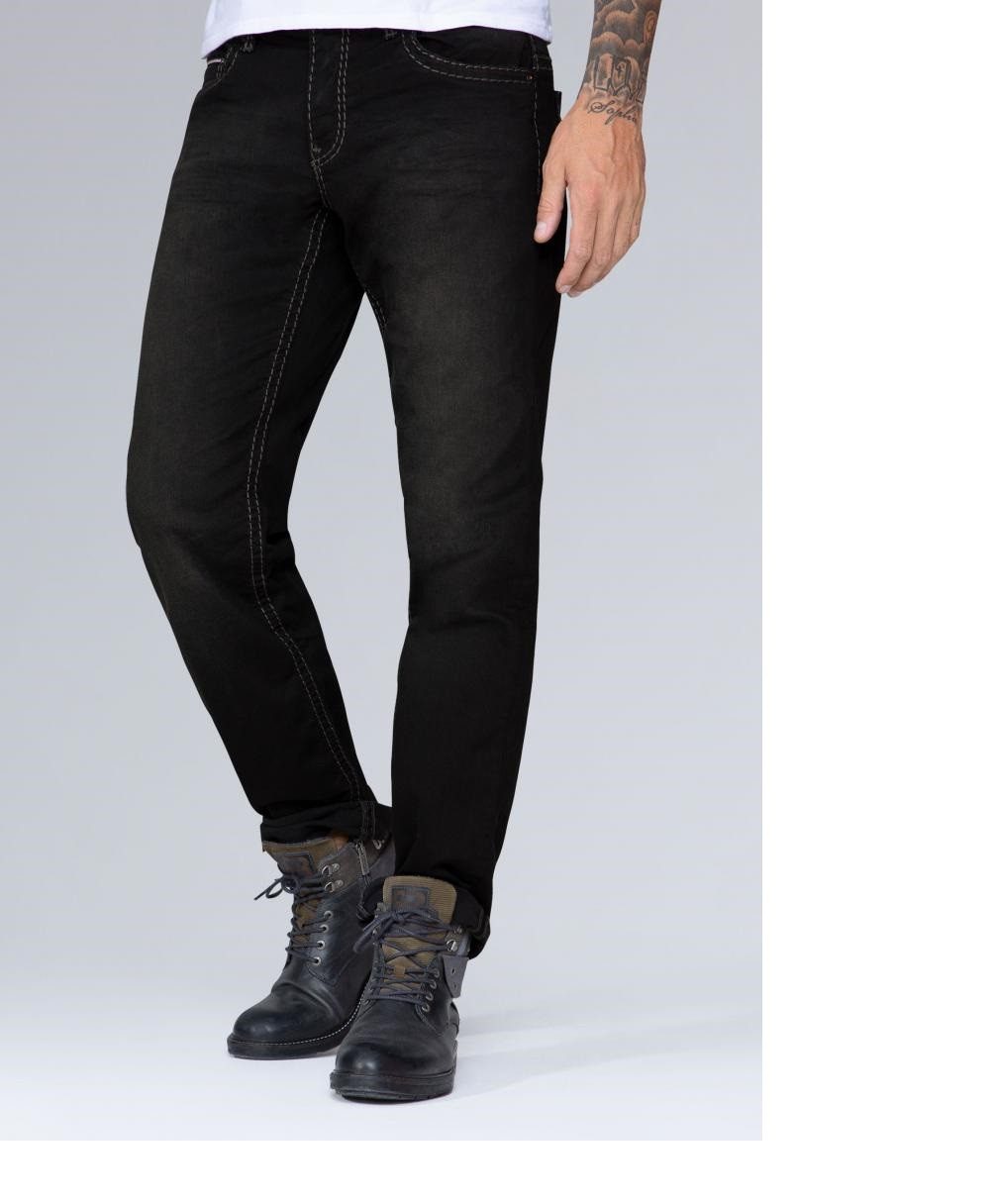 CAMP DAVID Bequeme Jeans CO:NO Comfort Fit black used 5-Pocket-Style günstig online kaufen