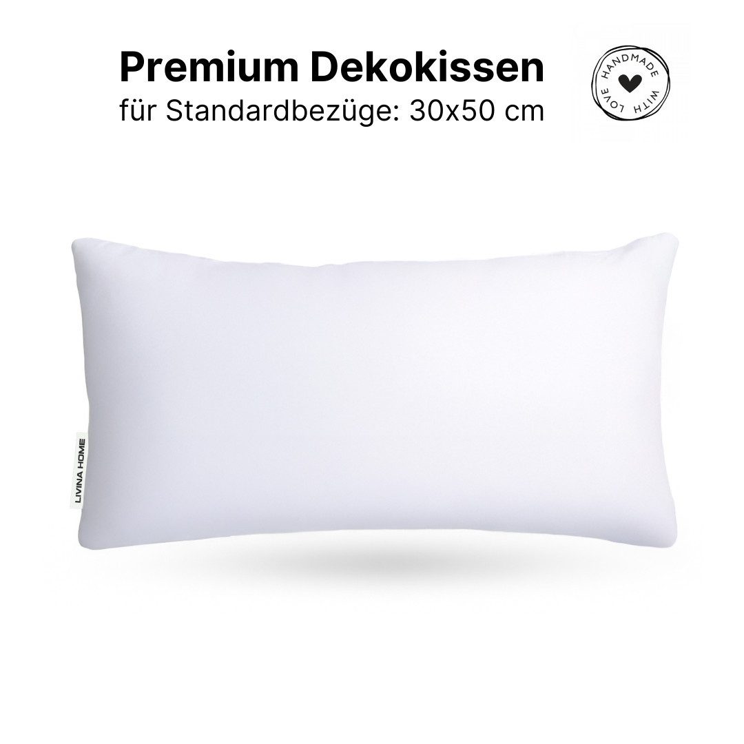 LIVINA HOME Dekokissen Premium Dekokissen, Sofakissen, Couchkissen, Made in Germany, Dekokissen 40x40, 30x50, 45x45, 50x50, 60x60, Made in Germany