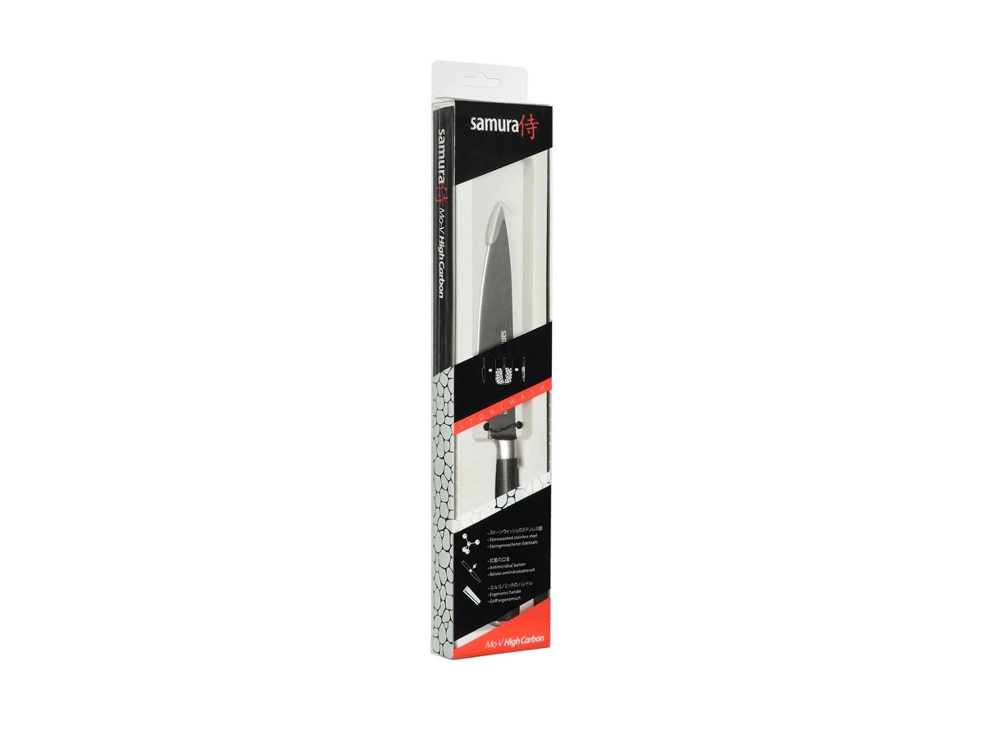 Samura Kochmesser Samura Mo-V Allzweckmesser 12,5 cm SM-021B Stonewashed