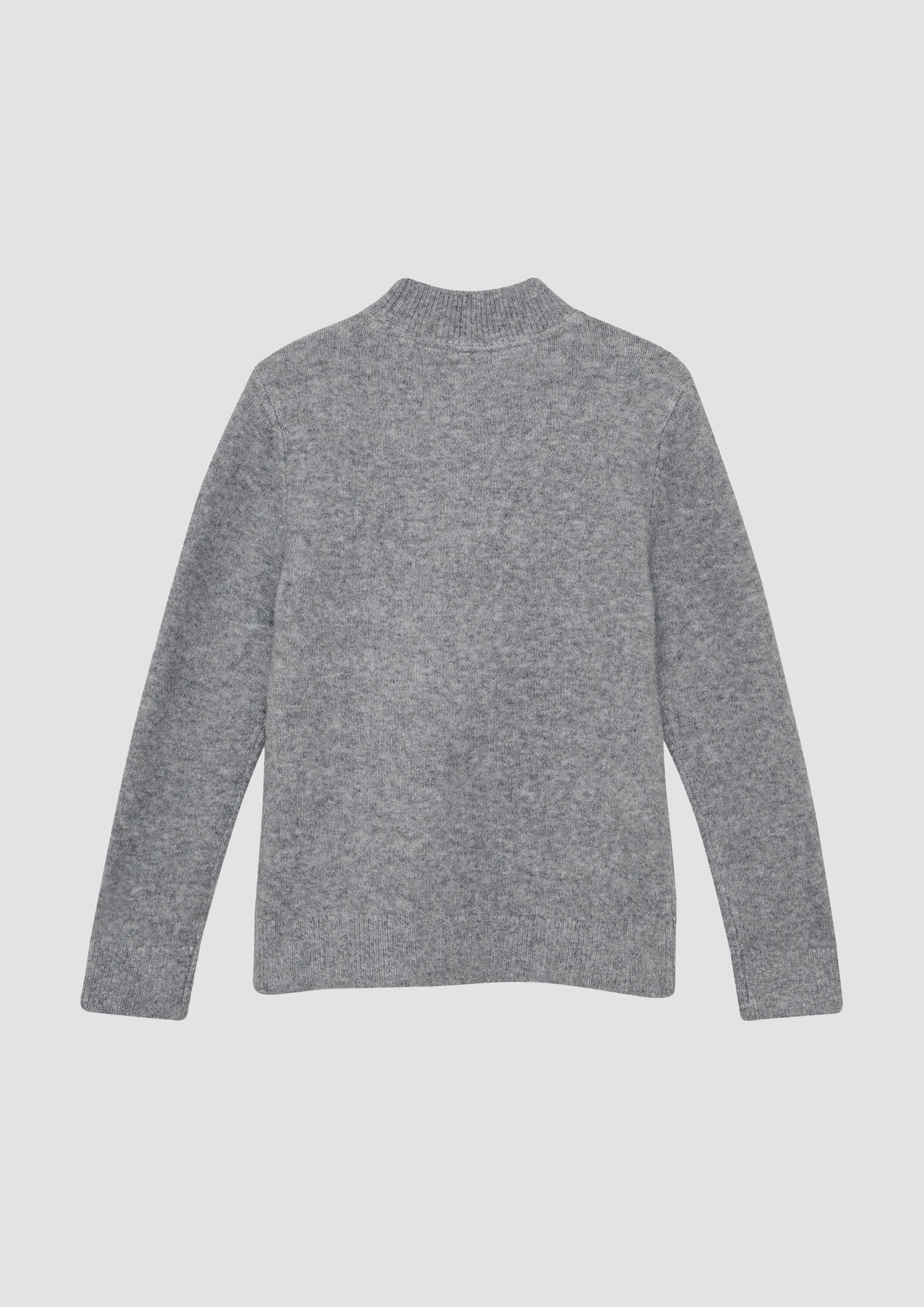 s.Oliver Longpullover Strickpullover Strickpullover mit flauschigem Pferde-Motiv