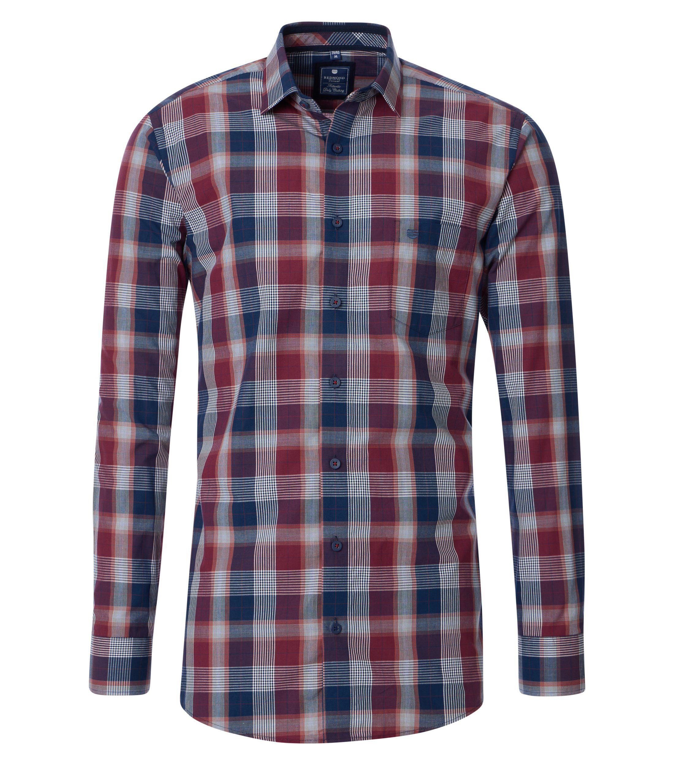 Langarmhemd kariert Comfort Fit