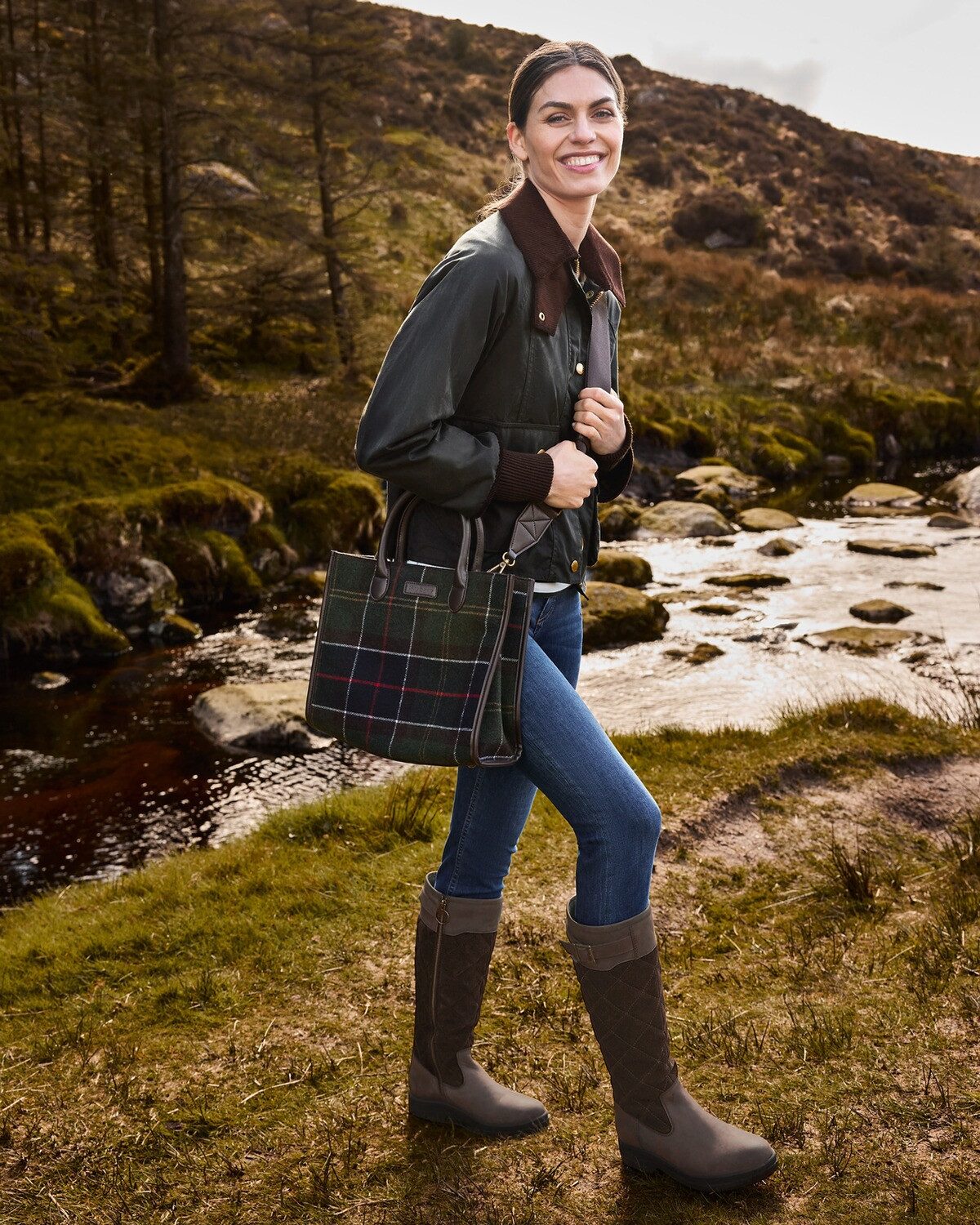 Barbour Allwetterjacke Wachsjacke Cropped Beadnell günstig online kaufen