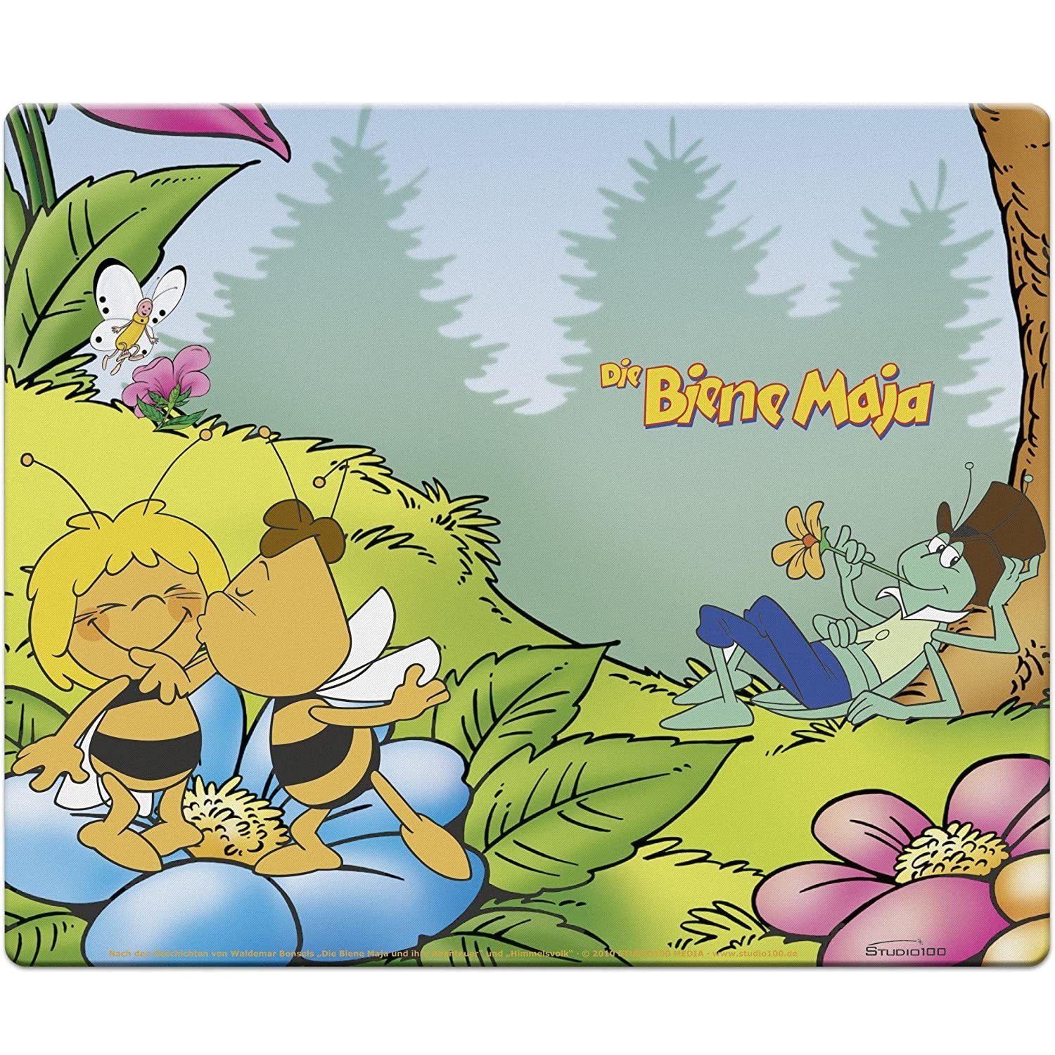 Speedlink Mauspad Mouse-Pad Maus-Pad Motiv Die Biene Maja 1,5mm dünn, Biene Maja Willi Flip Mouse Maus Pad rutschfest Textil-Oberfläche