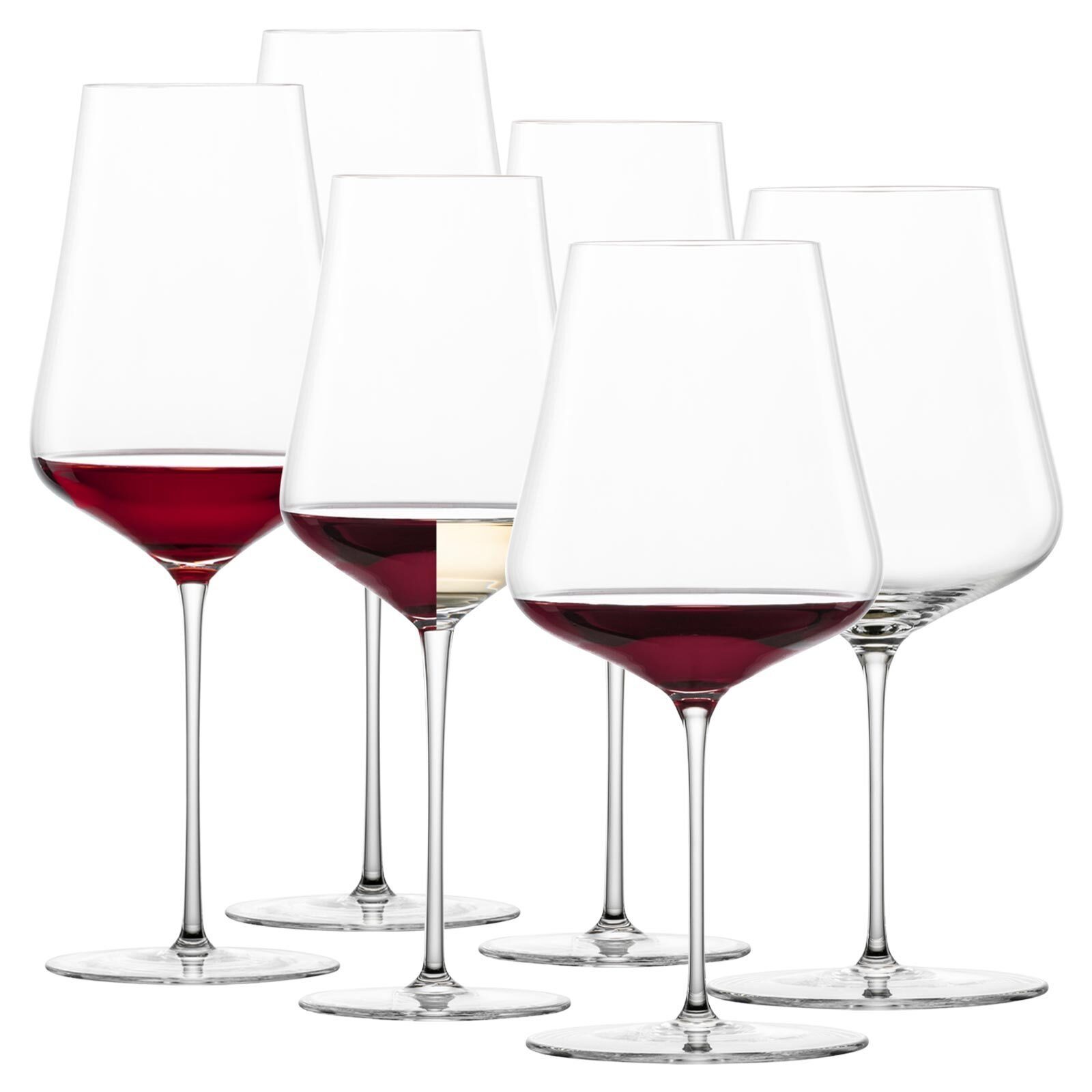Zwiesel Glas Glas Duo Rot- und Weißweingläser 6er Set, Glas
