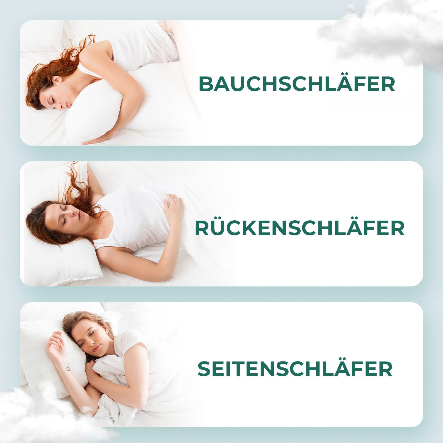 KNERST Kopfkissen Microfaser KomfortFlex 95°C waschbar, Füllung: 100% Polyester, Seitenschläfer, Bauchschläfer, Rückenschläfer, Microfaser-Kopfkissen KomfortFle – Bild 5 von 5