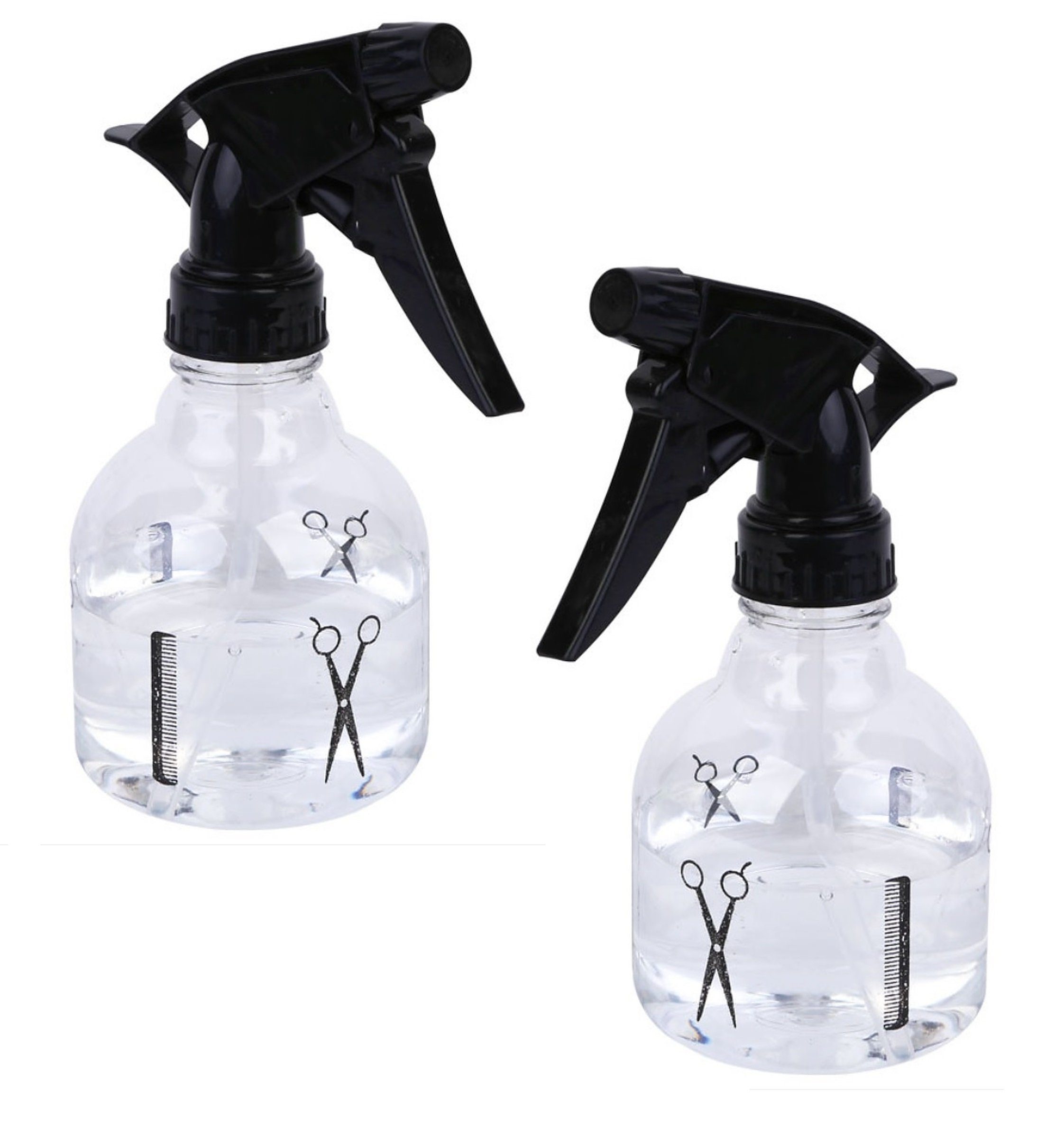 BAYLI Haarentwirrbürste 2er Set Sprühflasche Friseur 250ml Handsprüher für Haare Zerstäuber