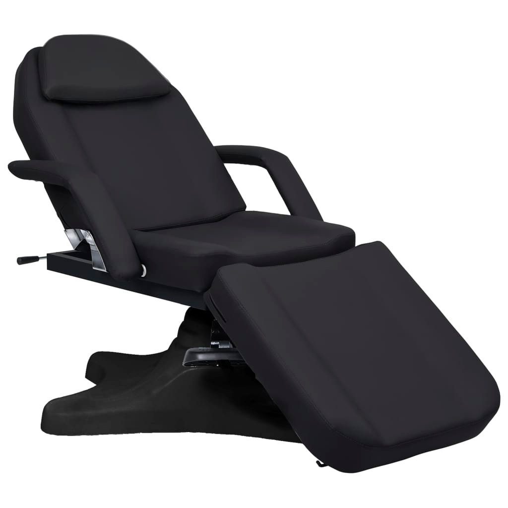 furnicato Massageliege Vielseitiger Massagetisch Schwarz 180 x 62 x (86,5-118) cm