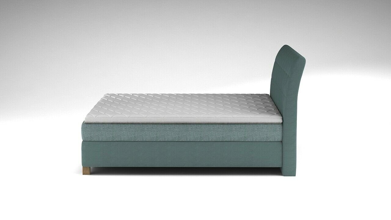 Betten Einrichtung Bett, JVmoebel Doppel Dunkeltürkis Schlafzimmer Möbel 140x200cm Bett Design