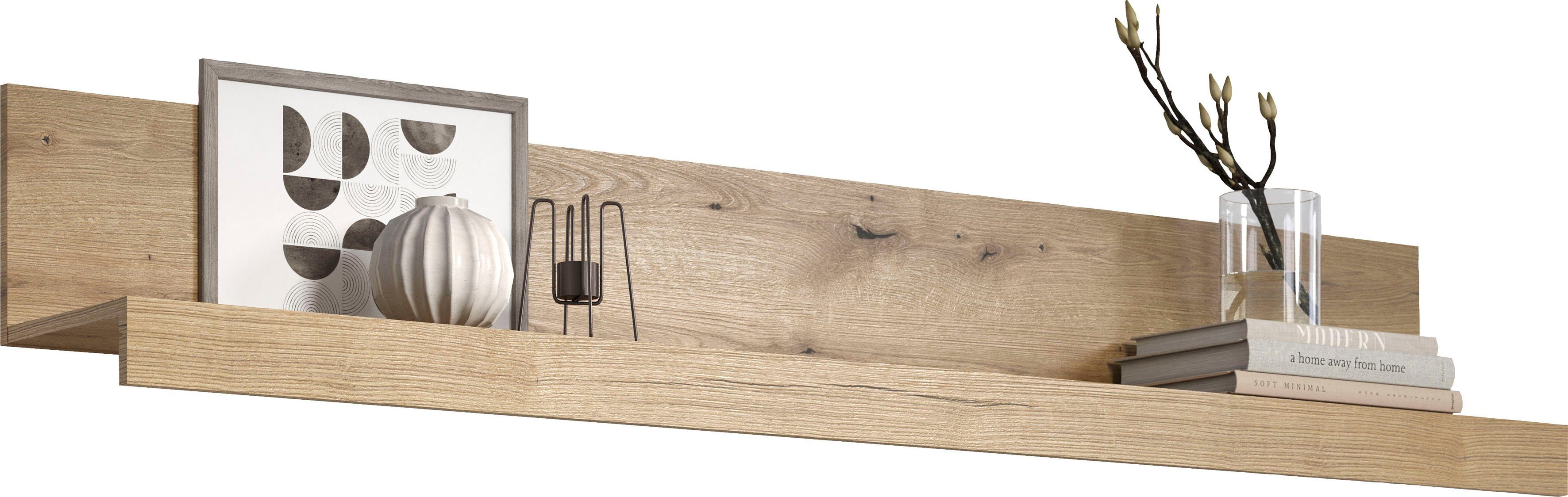 Home affaire Wandregal Ghent, 1-tlg., Ideal für Dekorationen - Aufgebaut (B/T/H): 180/26/31 cm