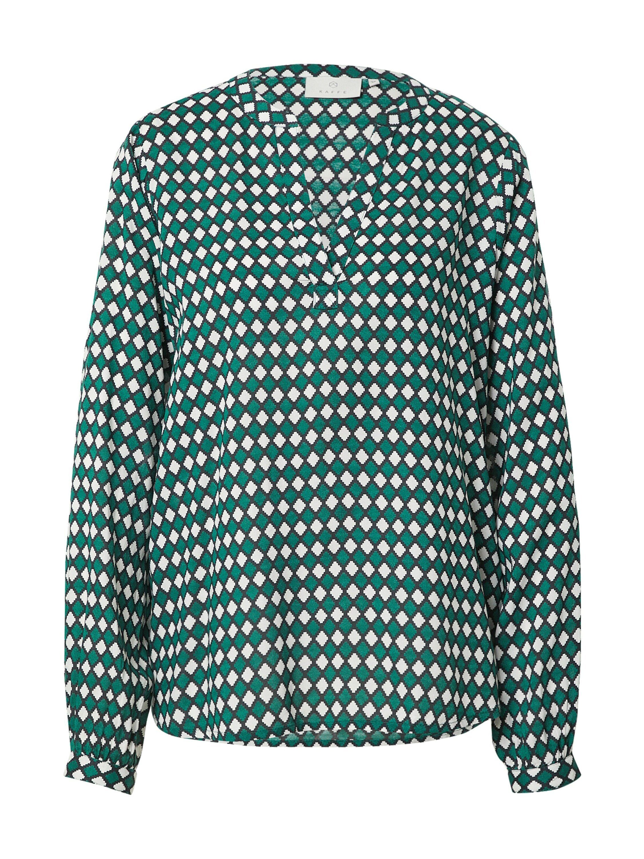 KAFFE Langarmbluse KA Sary Tilly (1-tlg) Drapiert/gerafft günstig online kaufen