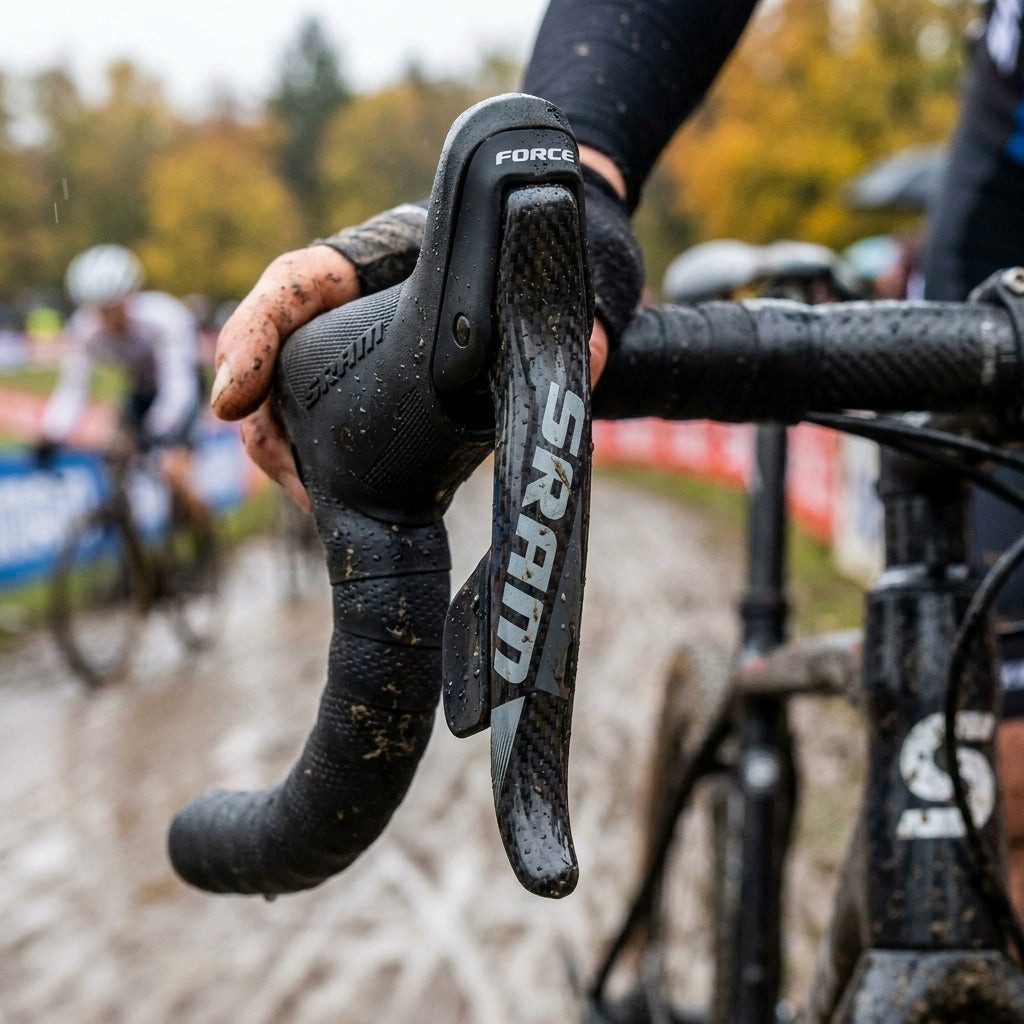 SRAM Scheibenbremse SRAM Bremshebel Force CX1 links, vorne - Carbon Hebel für Cyclocross &