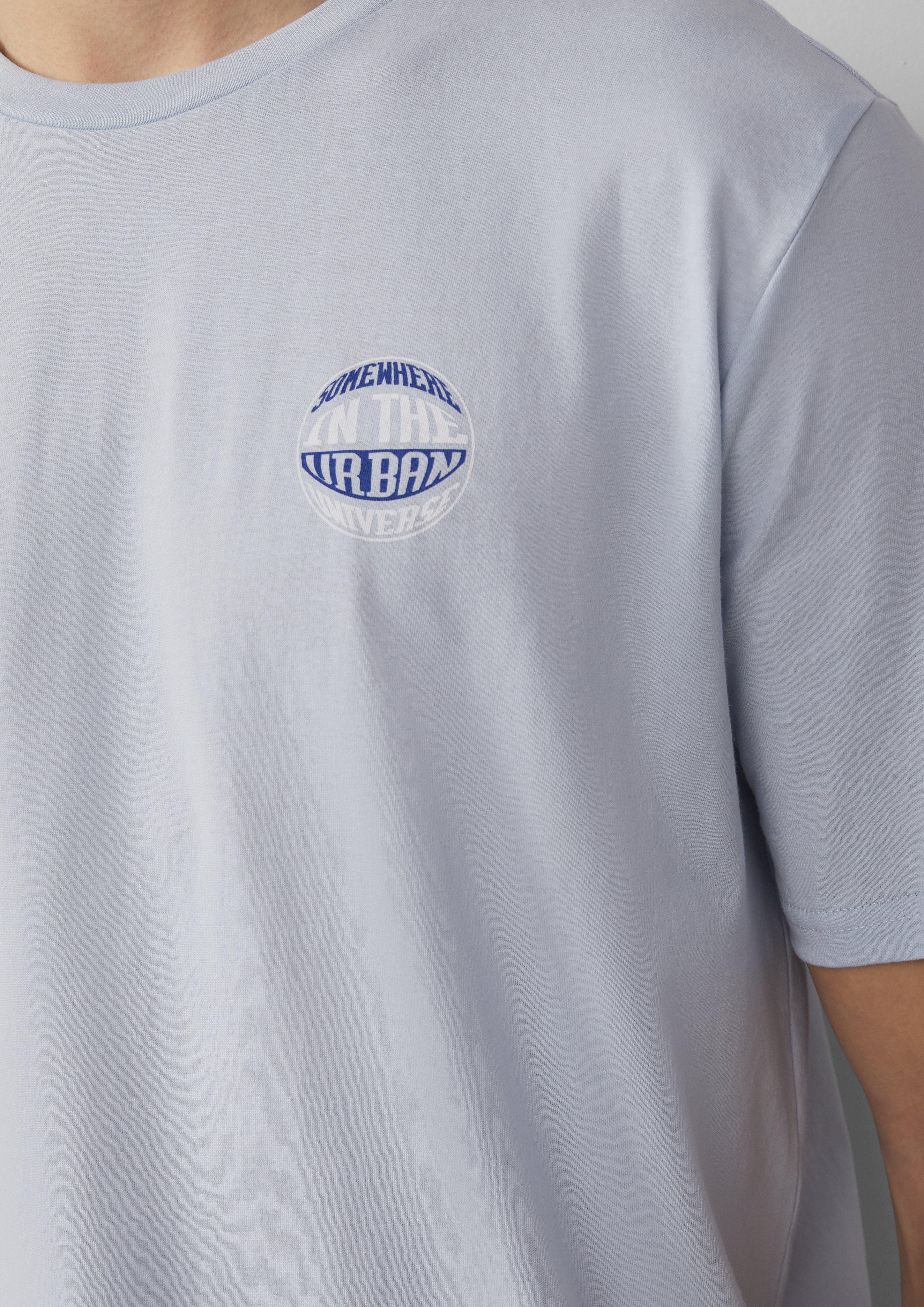 QS Kurzarmshirt T-Shirt mit kleinem Print günstig online kaufen