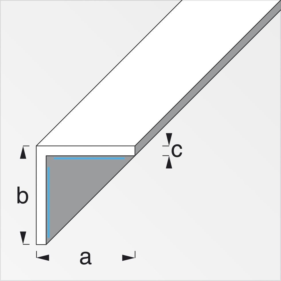 alfer Winkelprofil alfer Winkel 1 m, 15 x 15 mm PVC (Kunststoff)