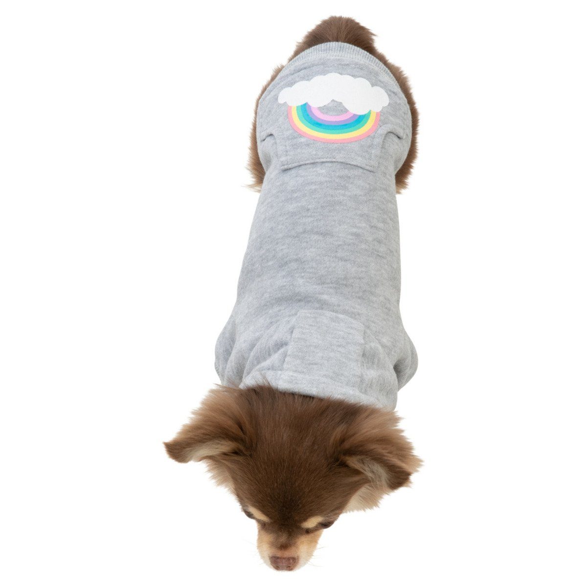 TRIXIE Hundepullover Hoodie Rainbow Falls hellgrau