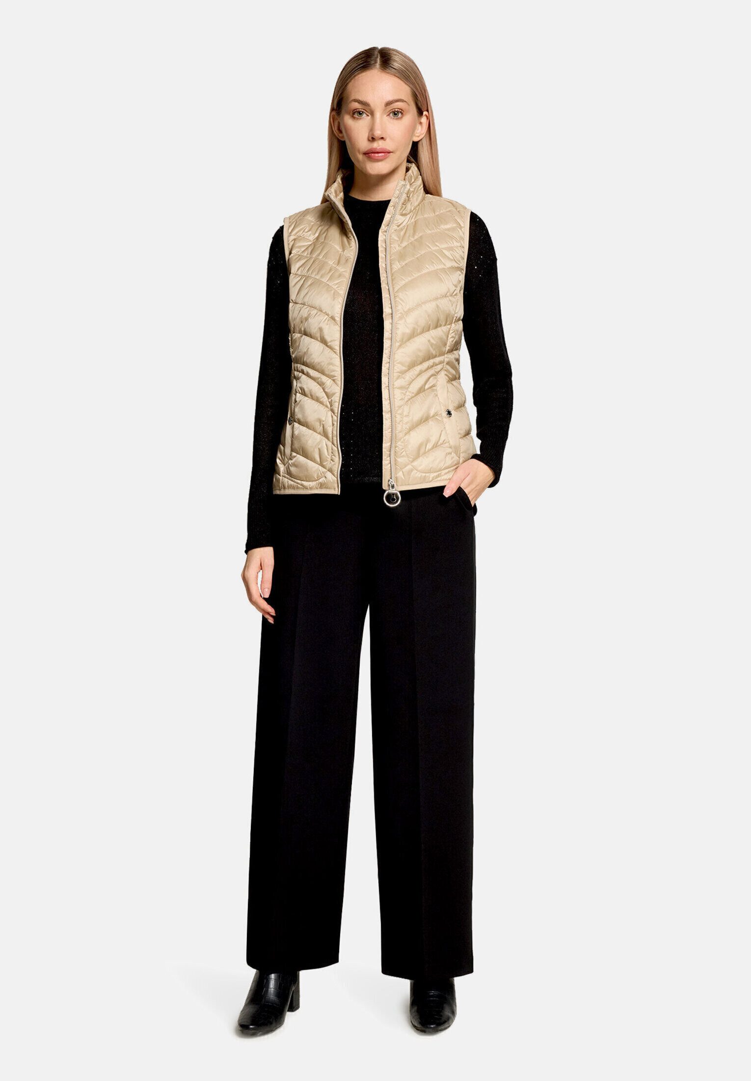Betty Barclay Strickweste Damen mit Stehkragen