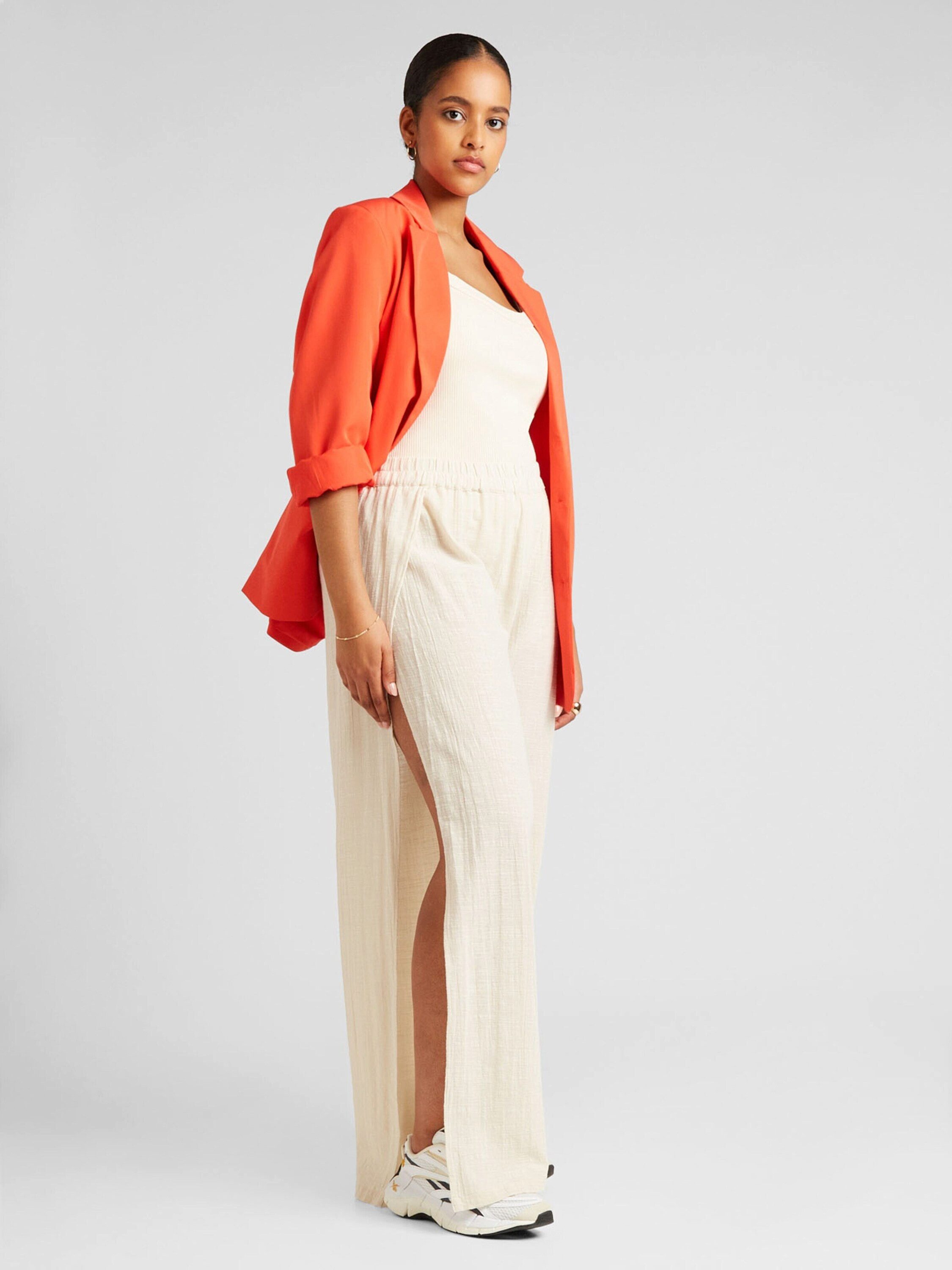 PIECES (Curve) Stoffhose (1-tlg) Drapiert/gerafft