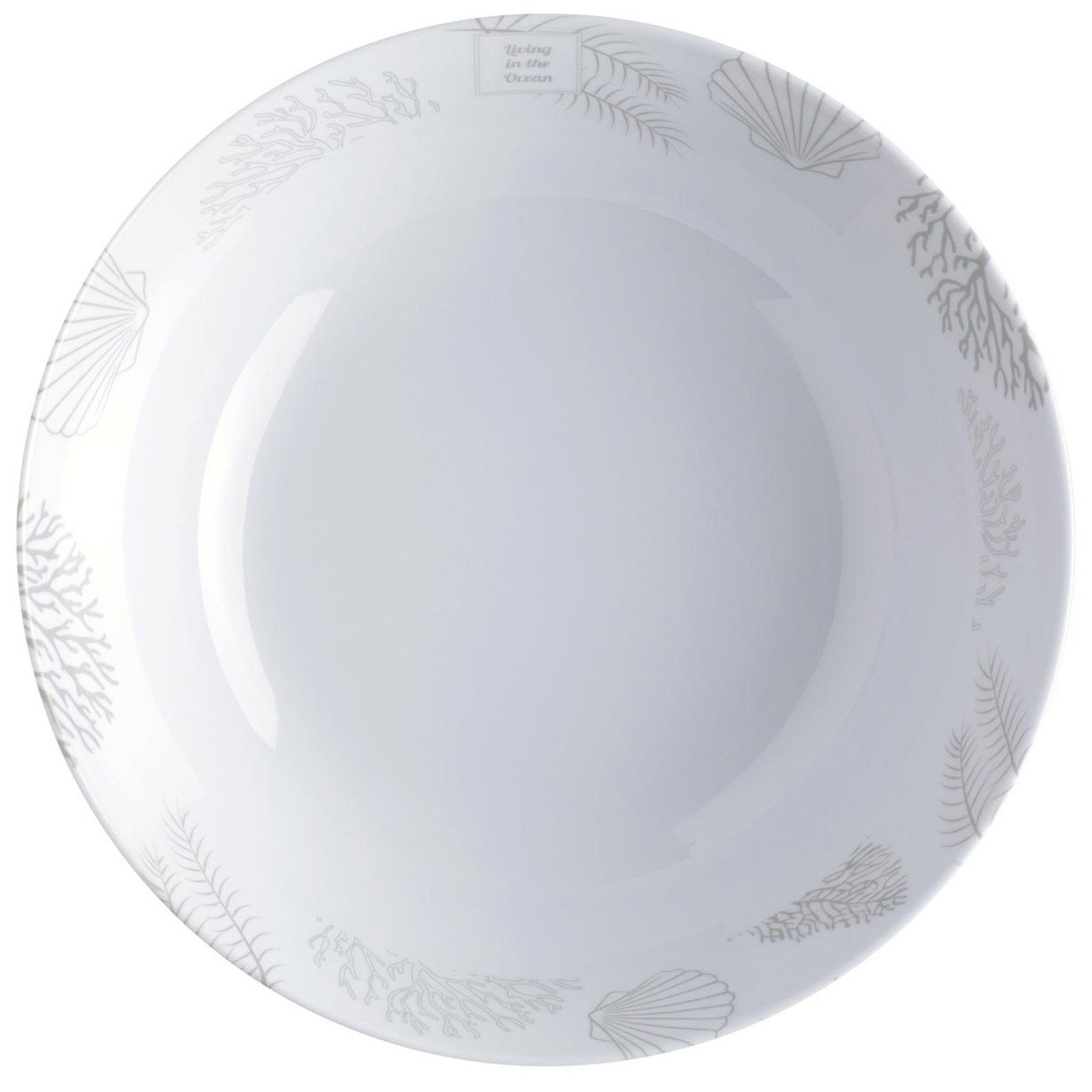 Marine Business Teller tiefer Teller Suppenteller, Melamin, 19cm, navy weiss - Serie Living, (1 St)
